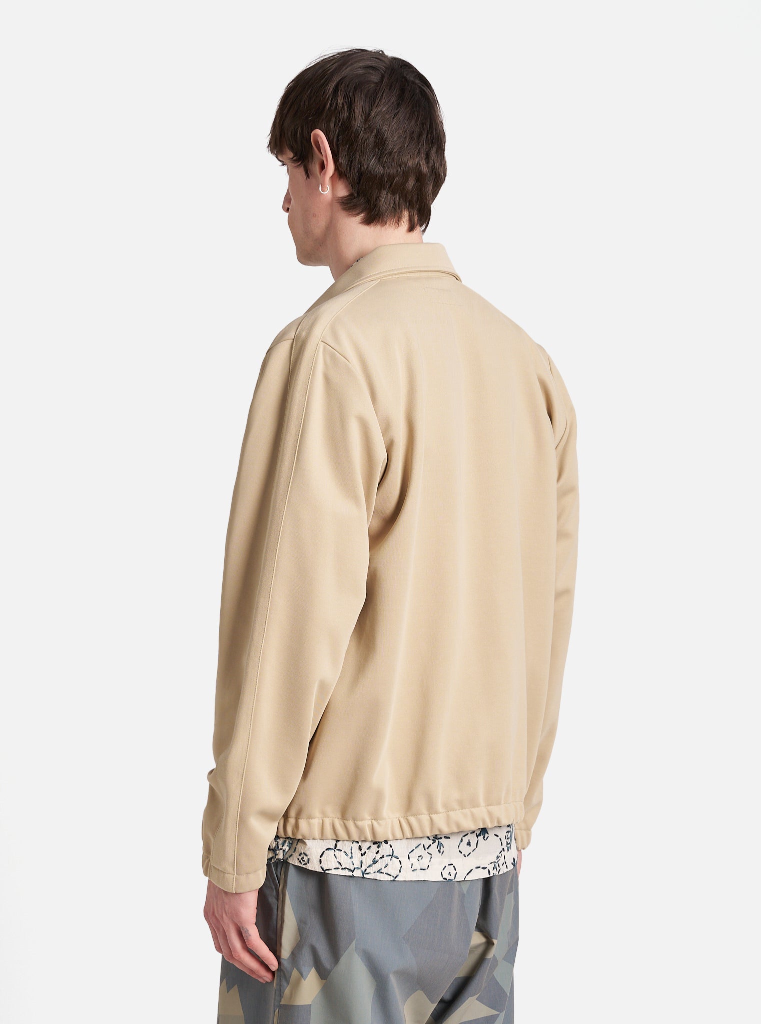 Sand Recycled Poly Organic Cotton Denis Track Top