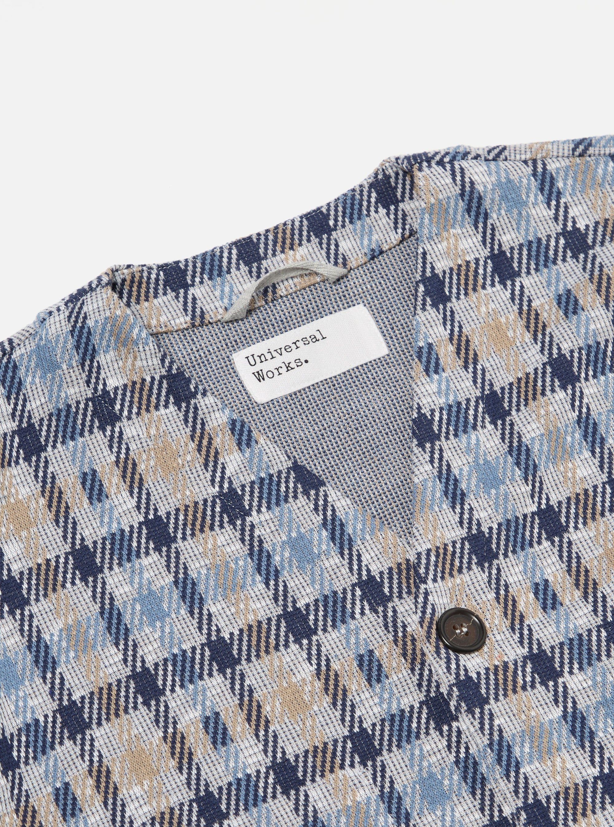 Brown/Blue Summer Check Cardigan