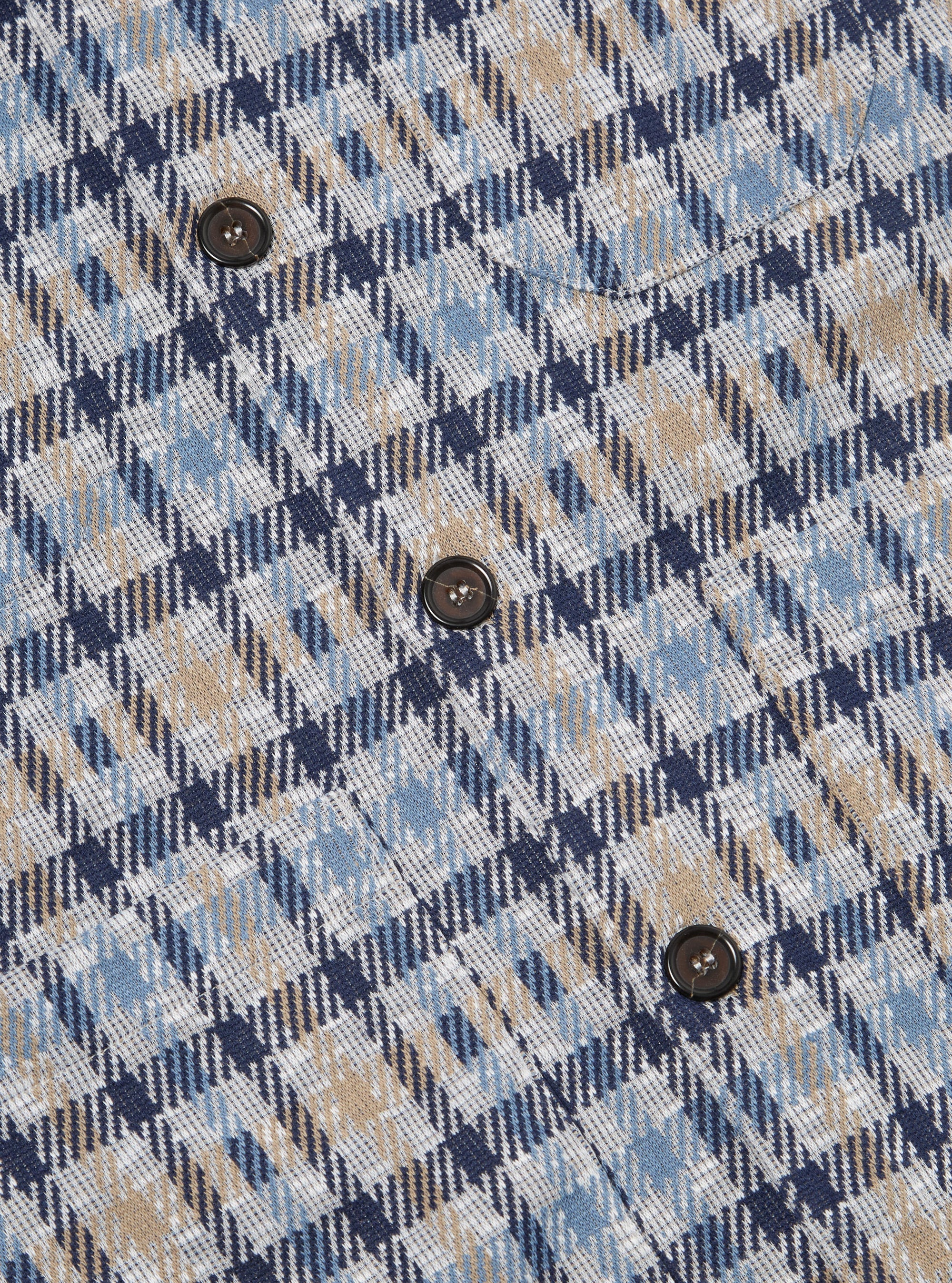Brown/Blue Summer Check Cardigan
