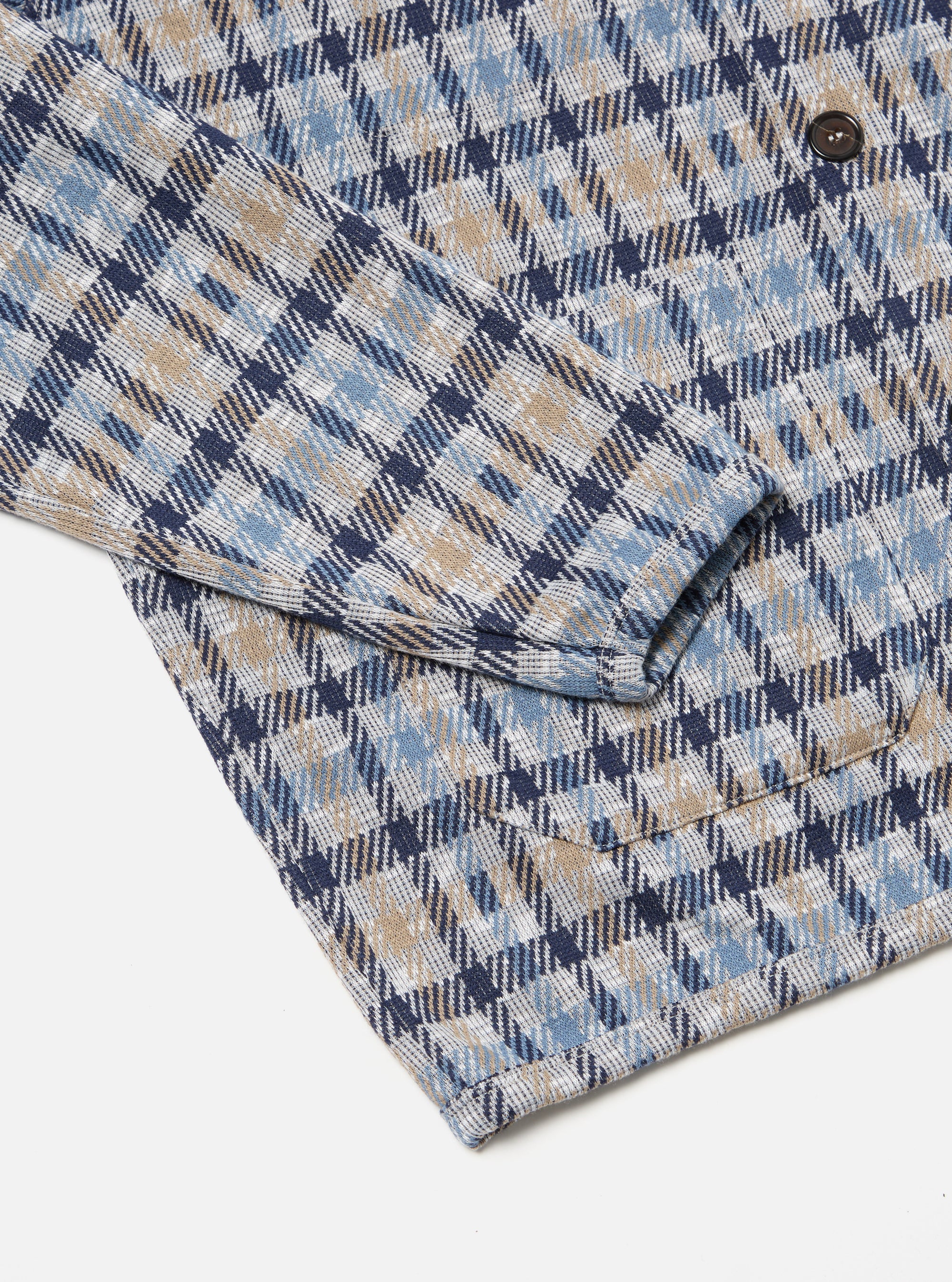 Brown/Blue Summer Check Cardigan
