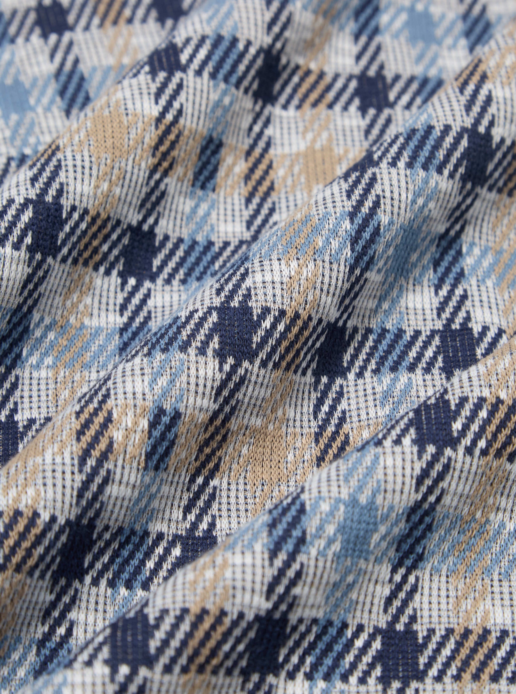 Brown/Blue Summer Check Cardigan