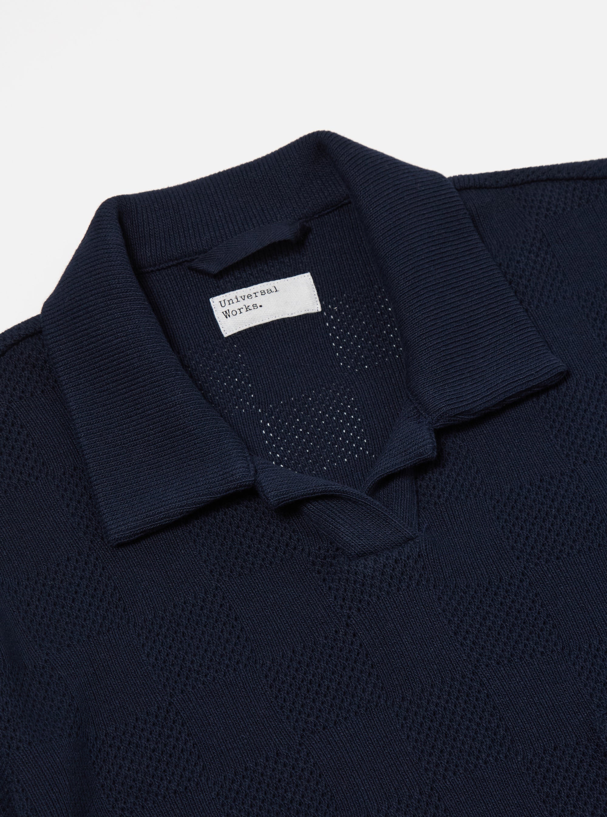 Bright Navy Fantasy Checkerboard Vacation Polo