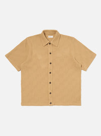 Sand Fantasy Checkerboard Button Through Polo