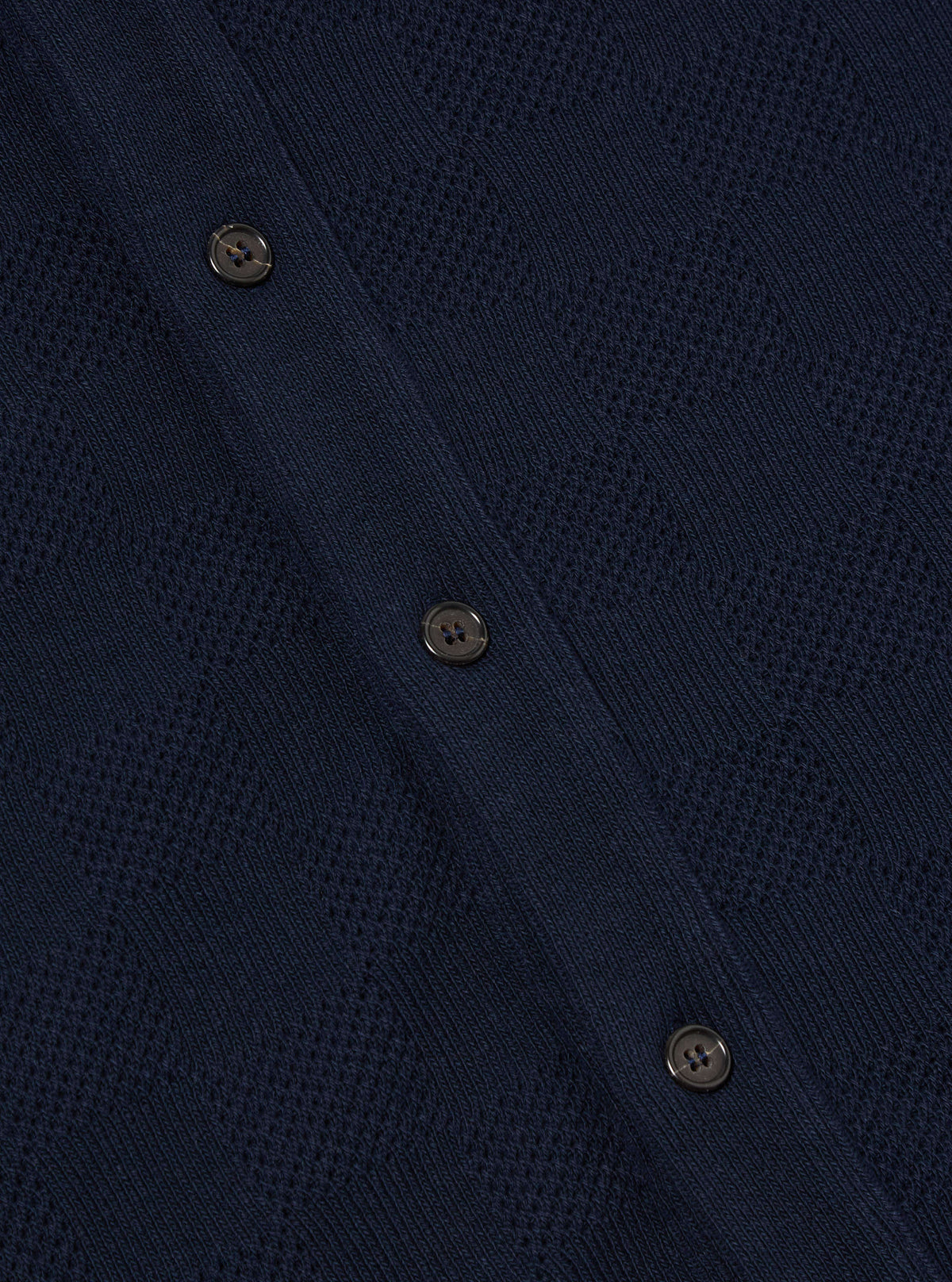 Bright Navy Fantasy Checkerboard Button Through Polo