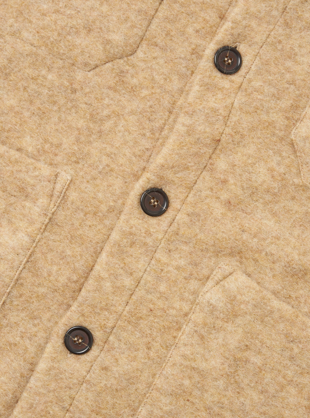 Stone Wool Fleece Cardigan