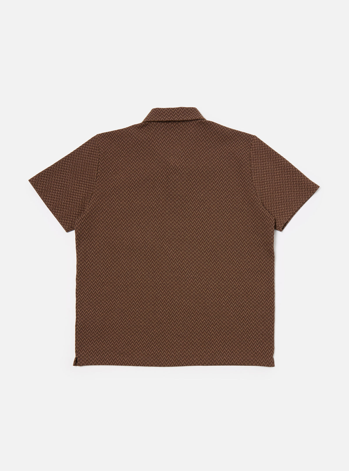 Brown Zig Zag Jersey Newlyn Polo