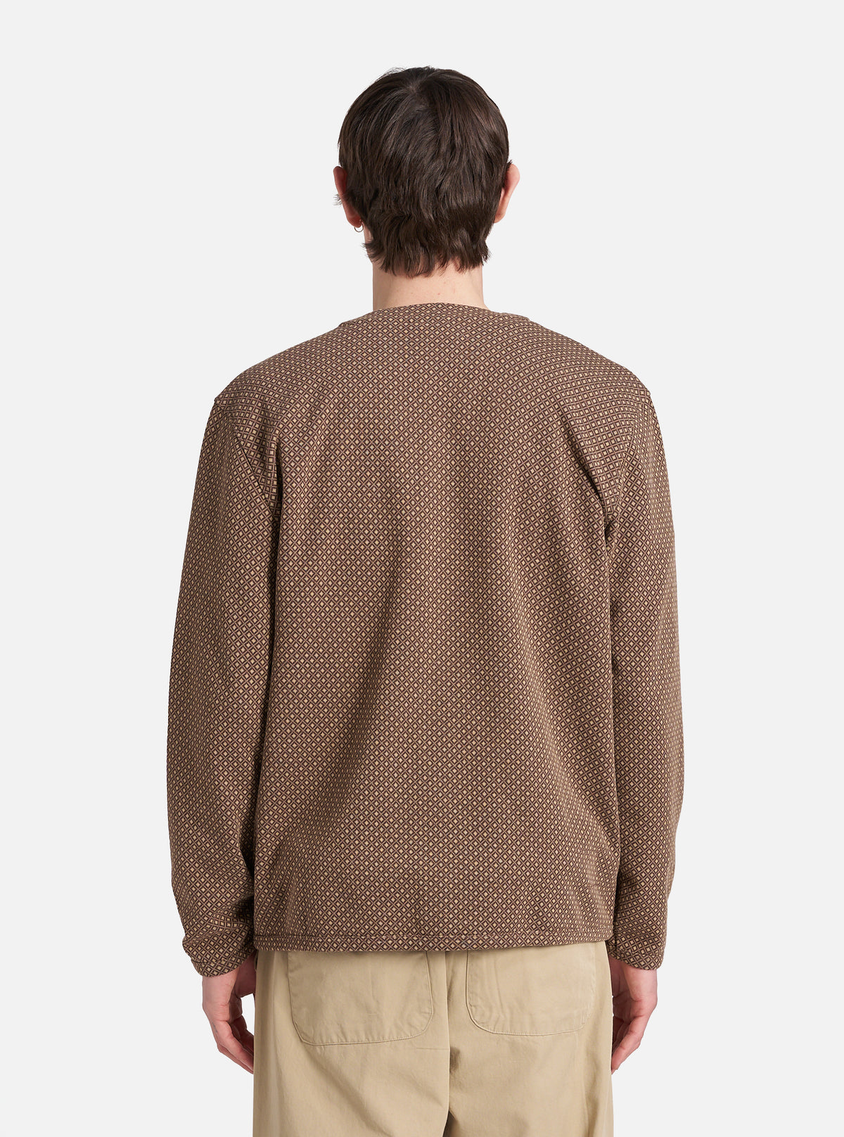 Brown Argyll Jersey Cardigan