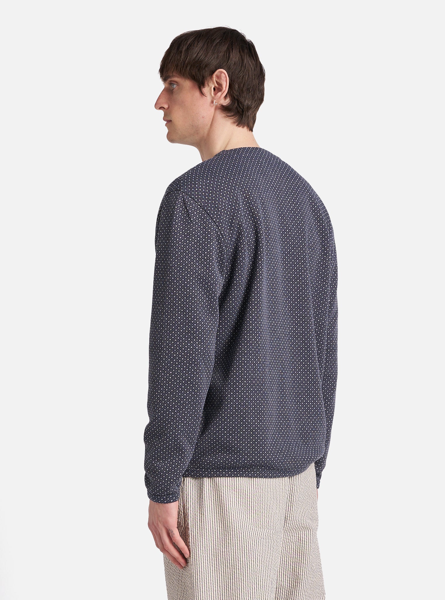 Navy Argyll Jersey Cardigan