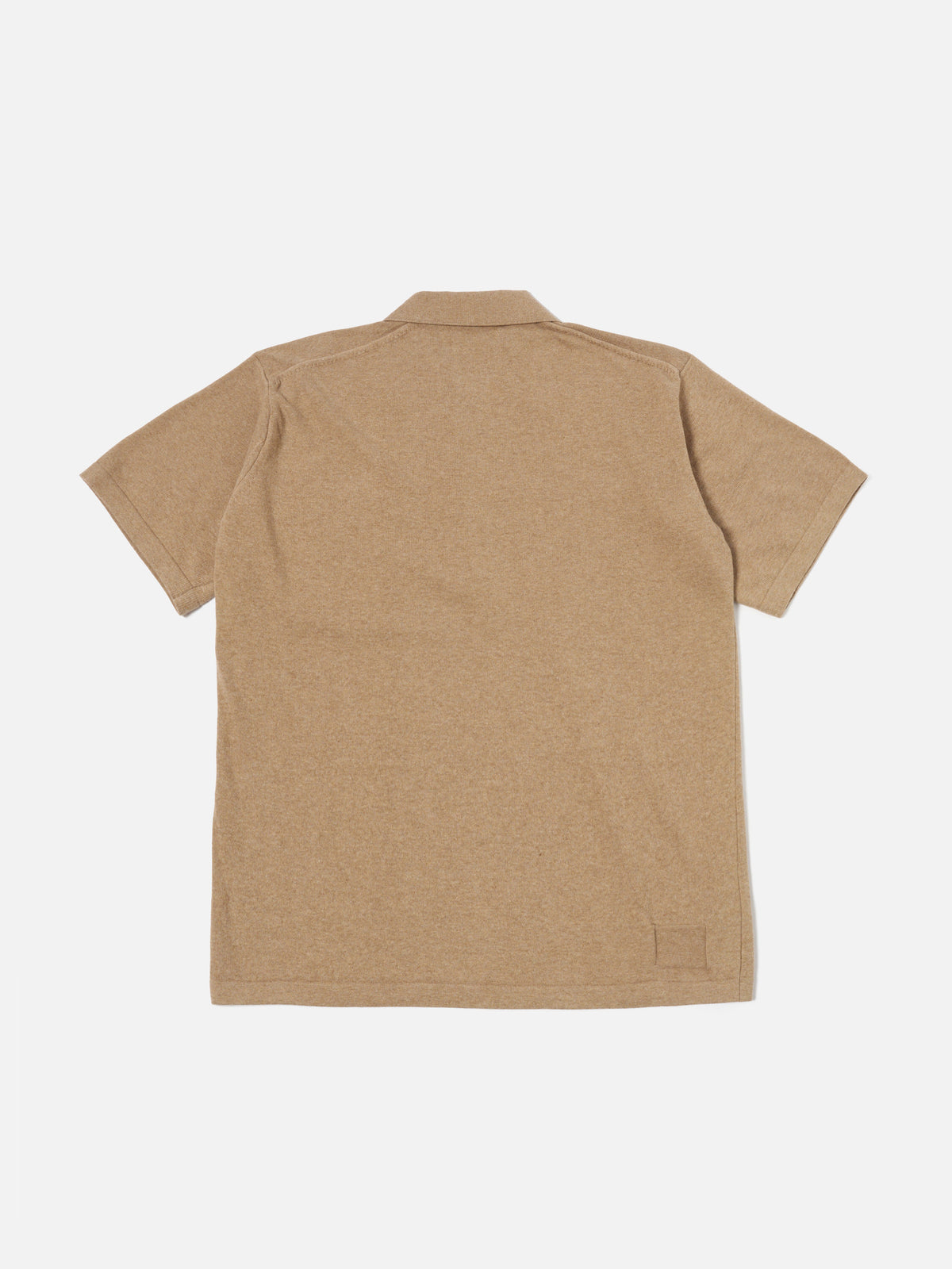 Sand Cotton Knit Pullover Knit Shirt