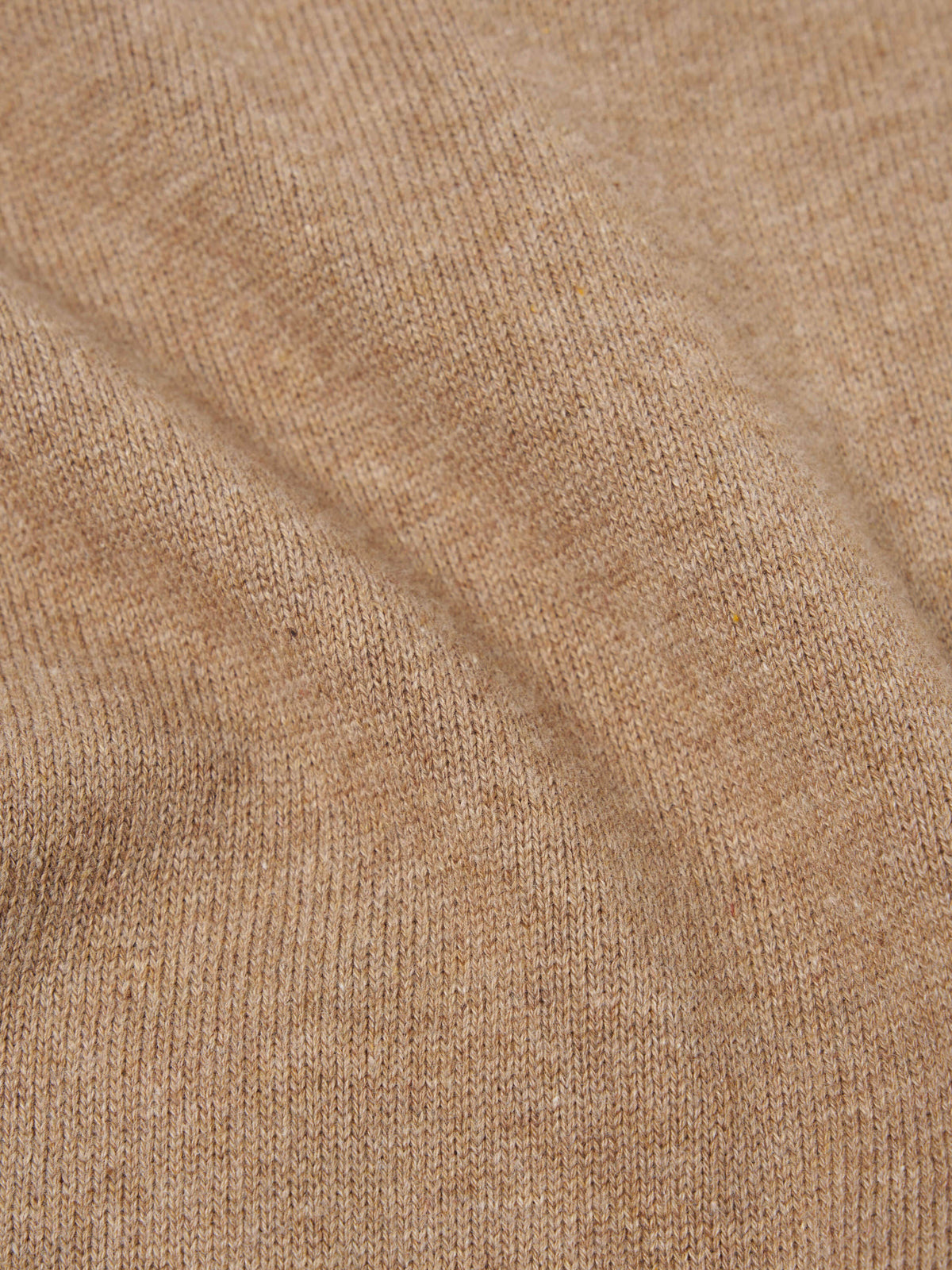 Sand Cotton Knit Pullover Knit Shirt