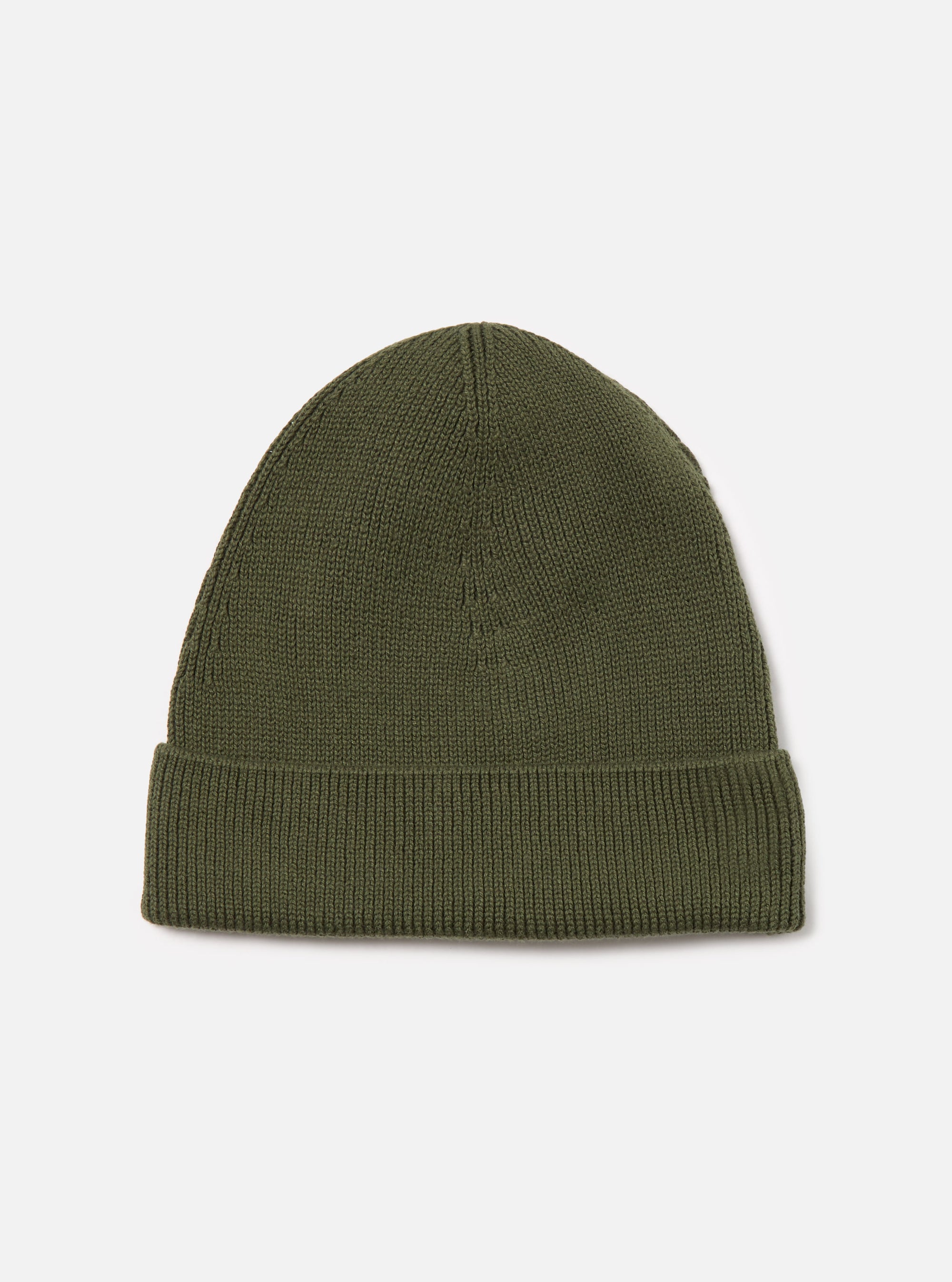 Olive Cotton Rib Watch Cap