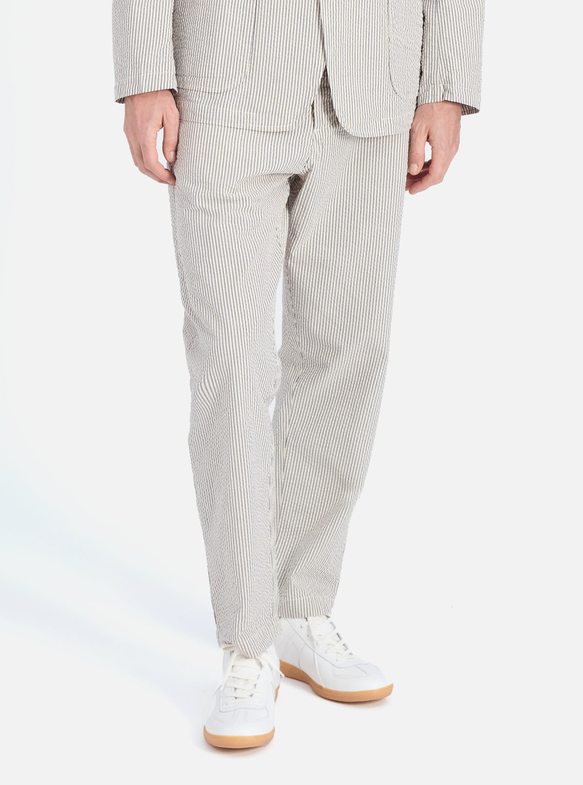 Grey Derby Stripe Military Chino