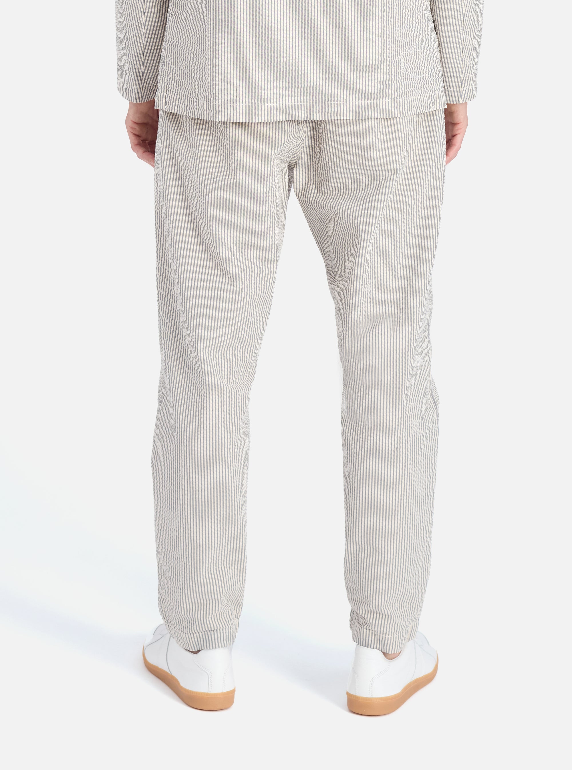 Grey Derby Stripe Military Chino