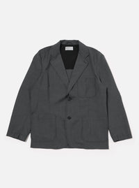 Grey Marl Tropical Suiting Two Button Jacket