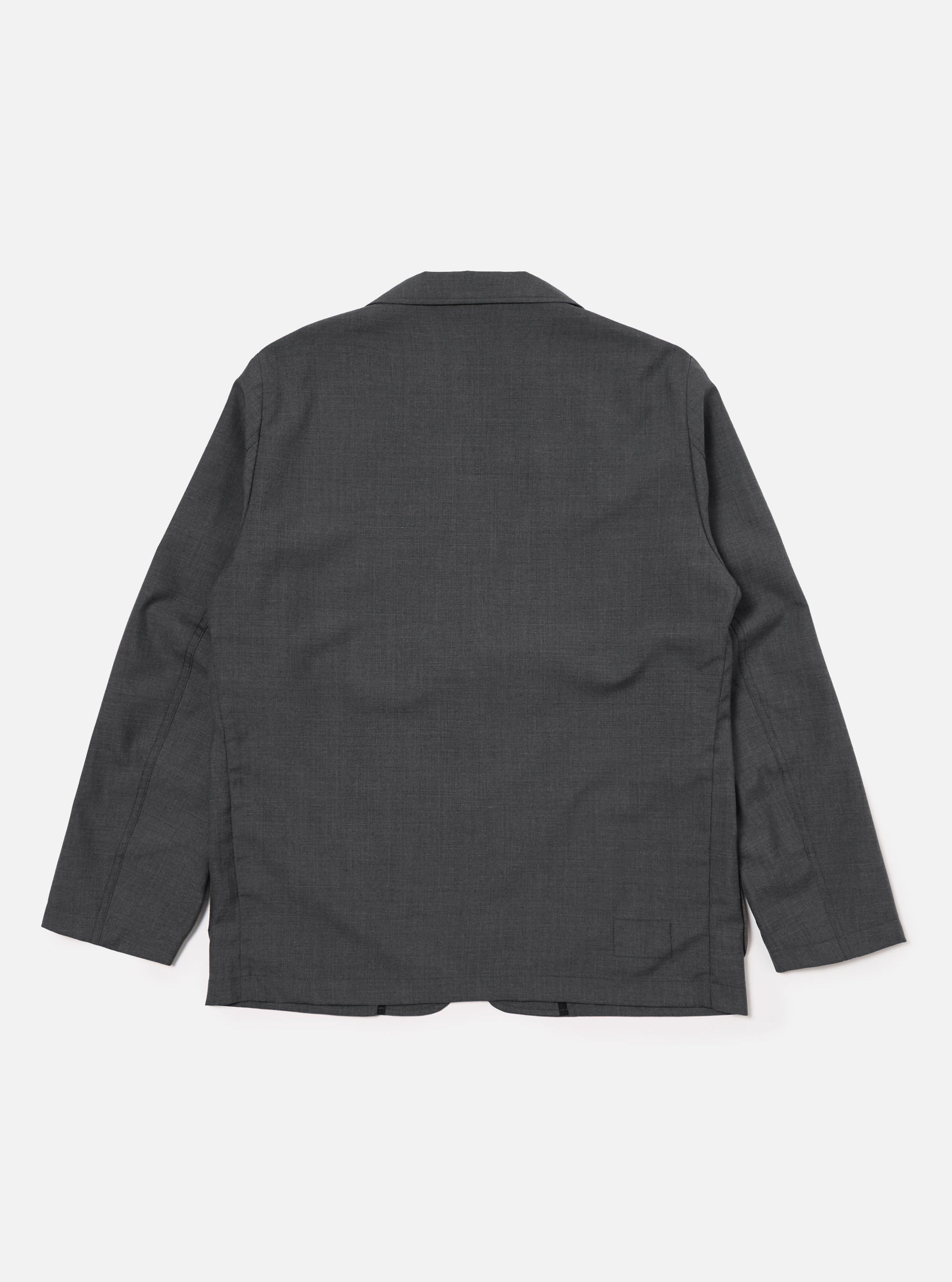 Grey Marl Tropical Suiting Two Button Jacket
