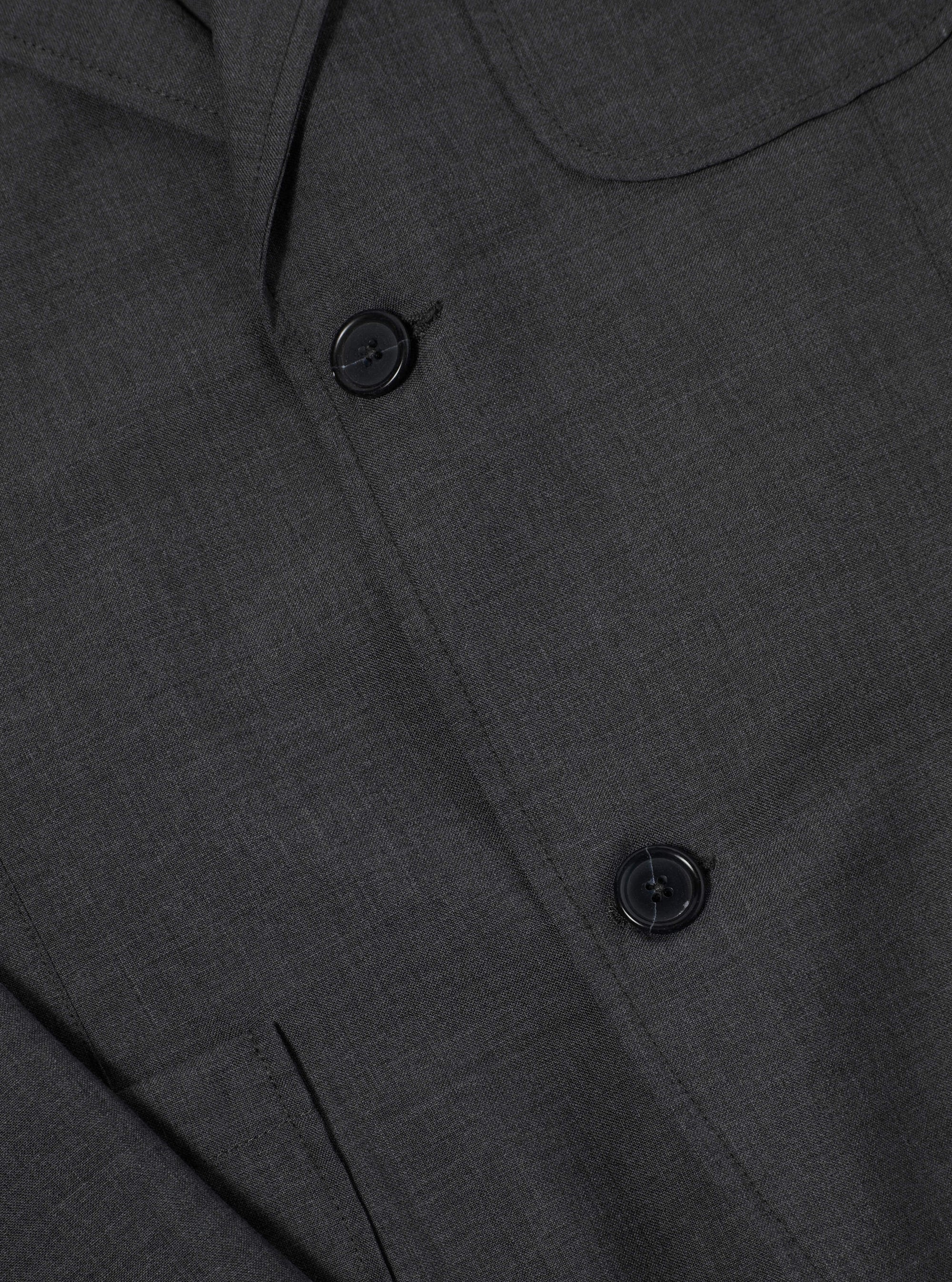 Grey Marl Tropical Suiting Two Button Jacket