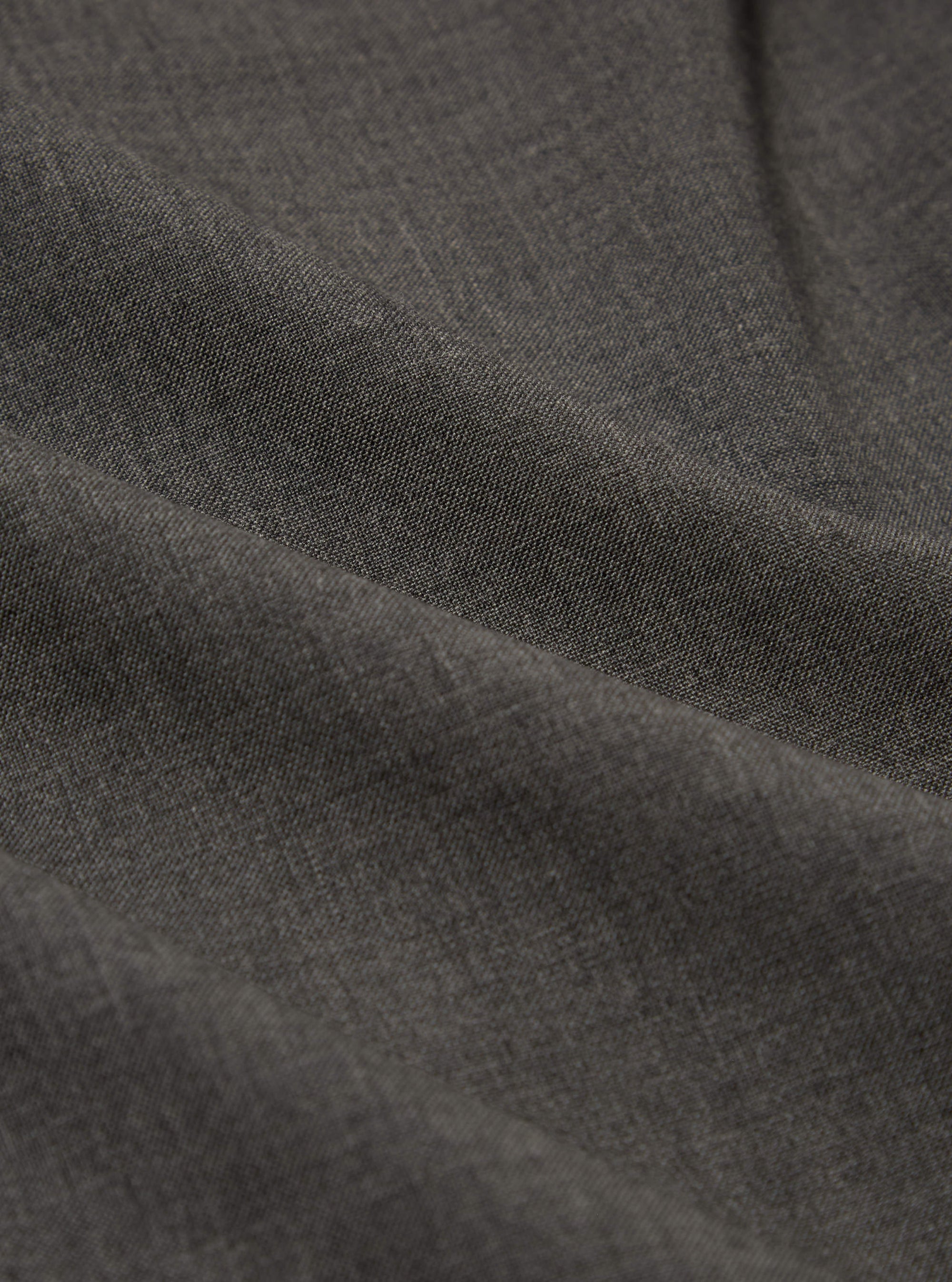 Grey Marl Tropical Suiting Two Button Jacket
