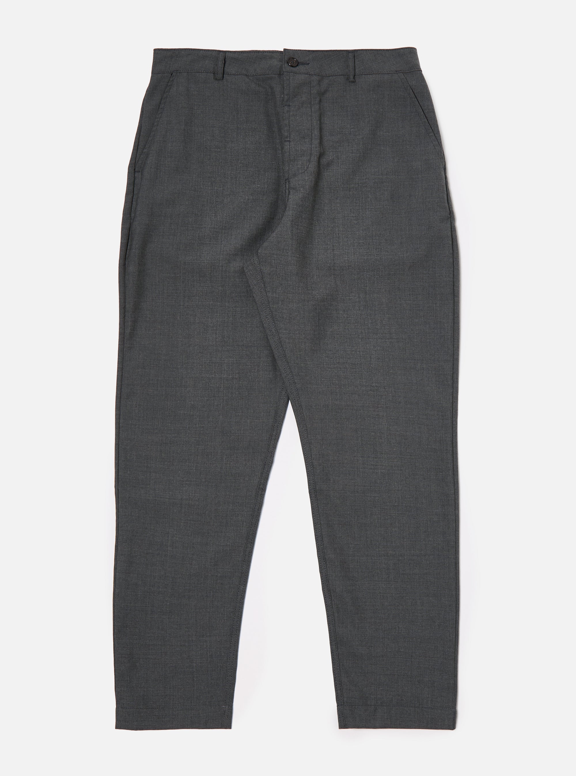 Grey Marl Tropical Suiting Military Chino