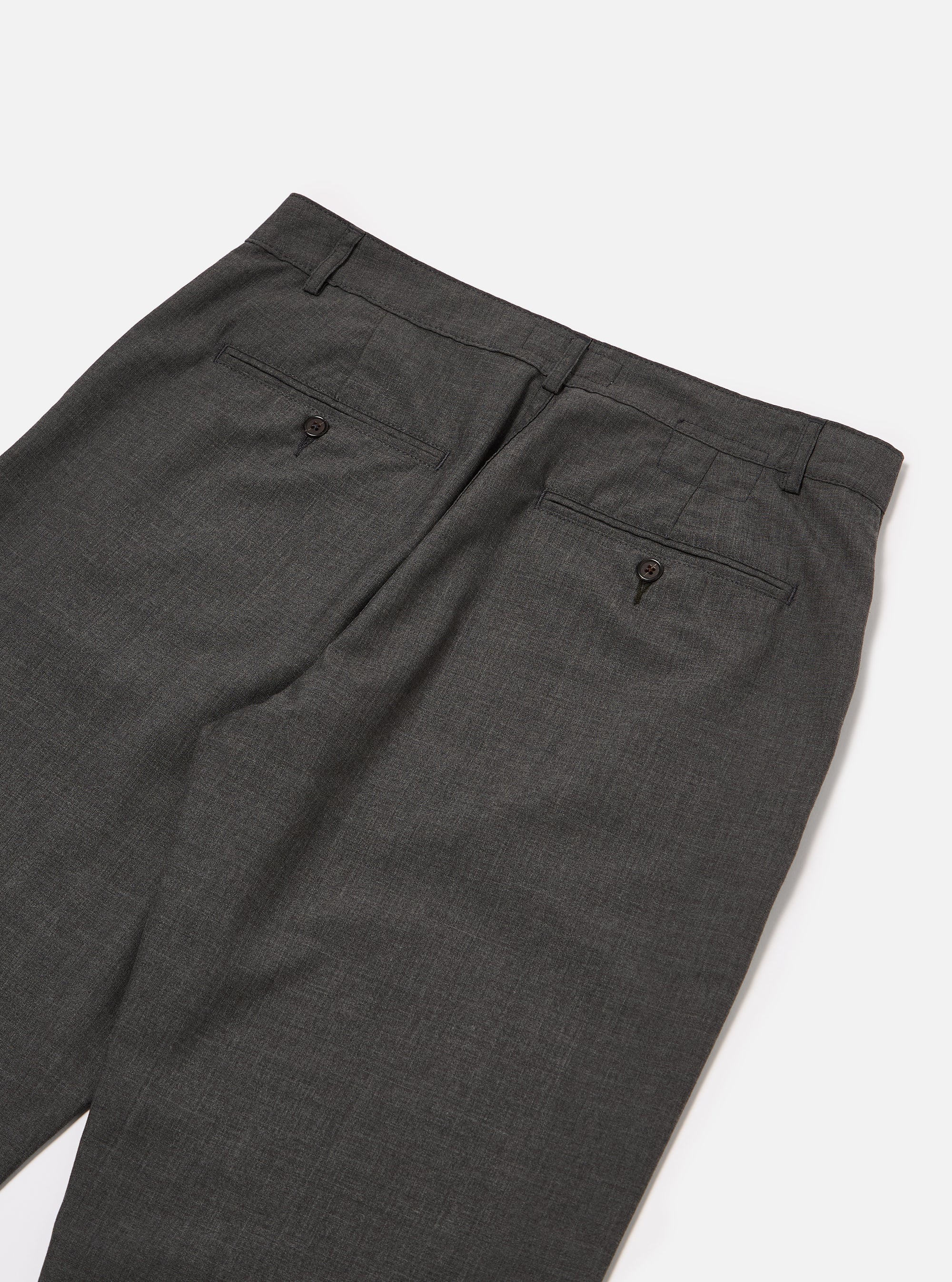 Grey Marl Tropical Suiting Military Chino