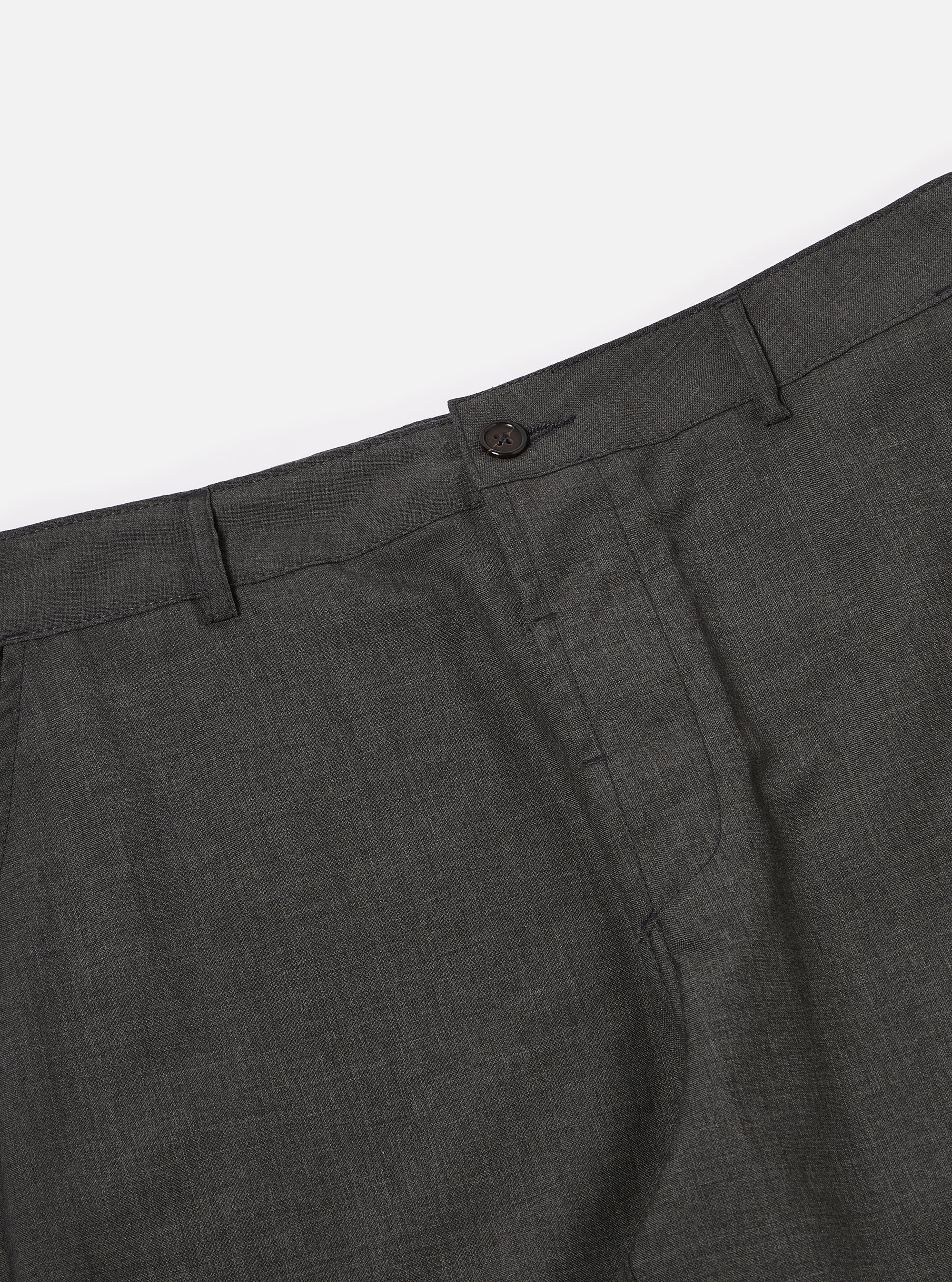 Grey Marl Tropical Suiting Military Chino