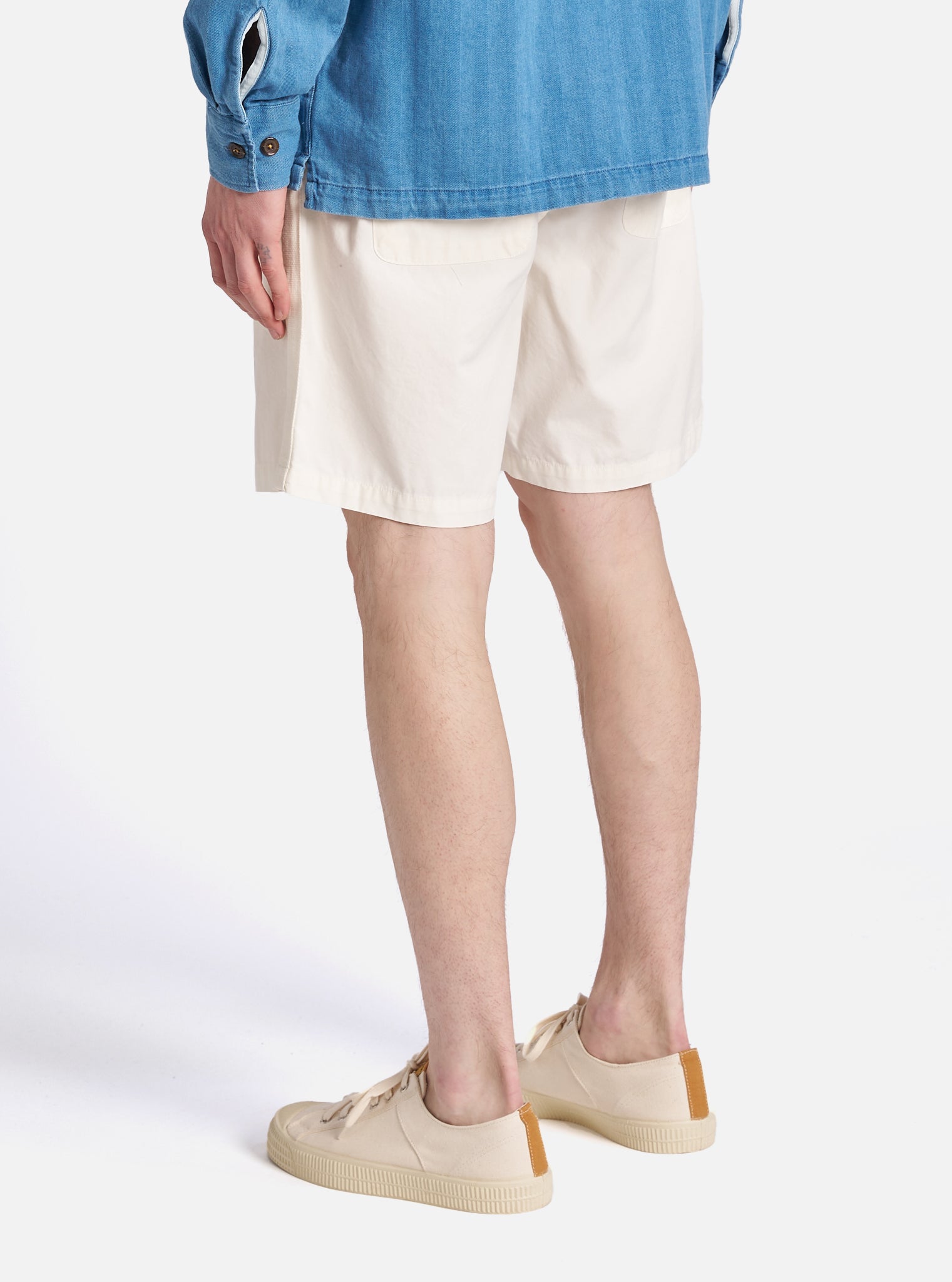 Ecru Summer Canvas Beach Short