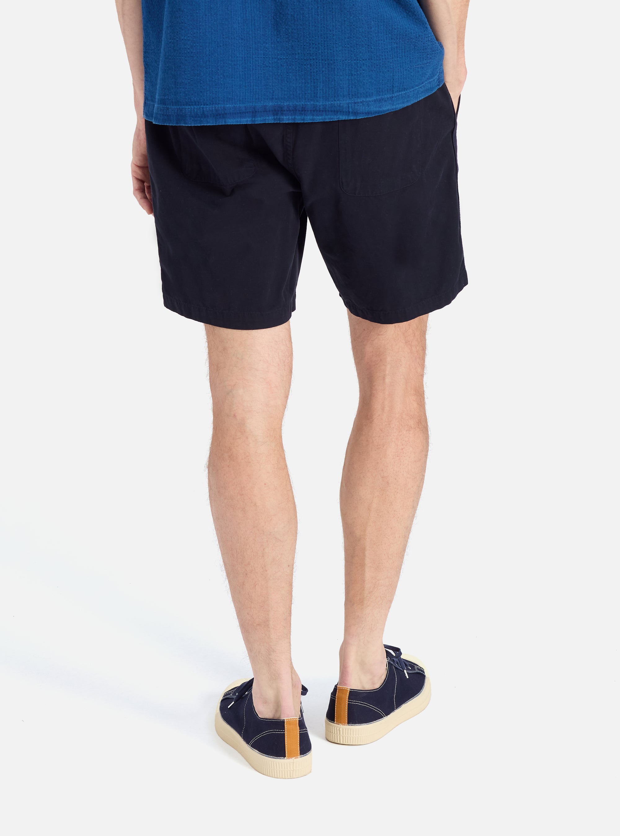 Navy Summer Canvas Beach Short
