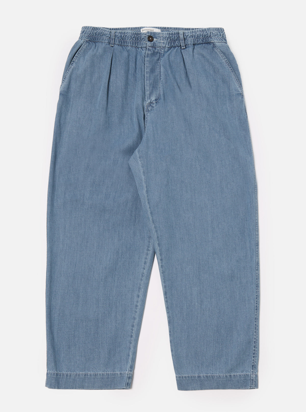 Washed Indigo 8oz Organic Denim Oxford Pant