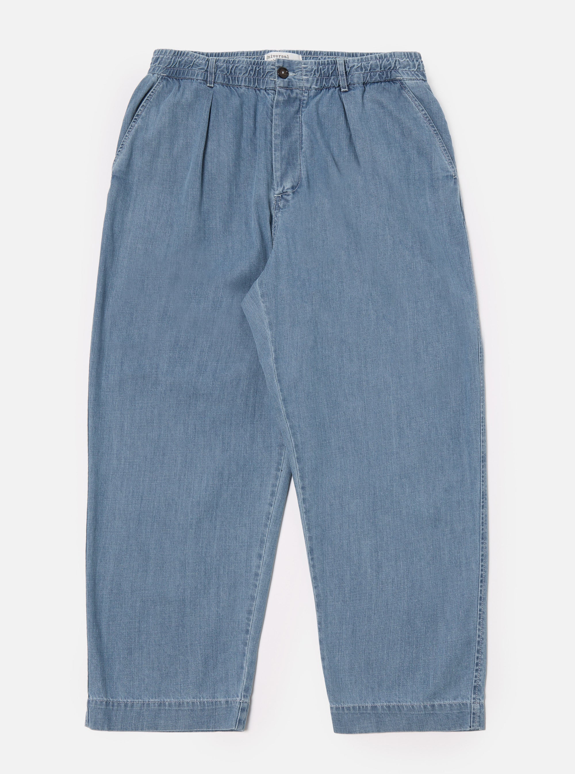 Washed Indigo 8oz Organic Denim Oxford Pant