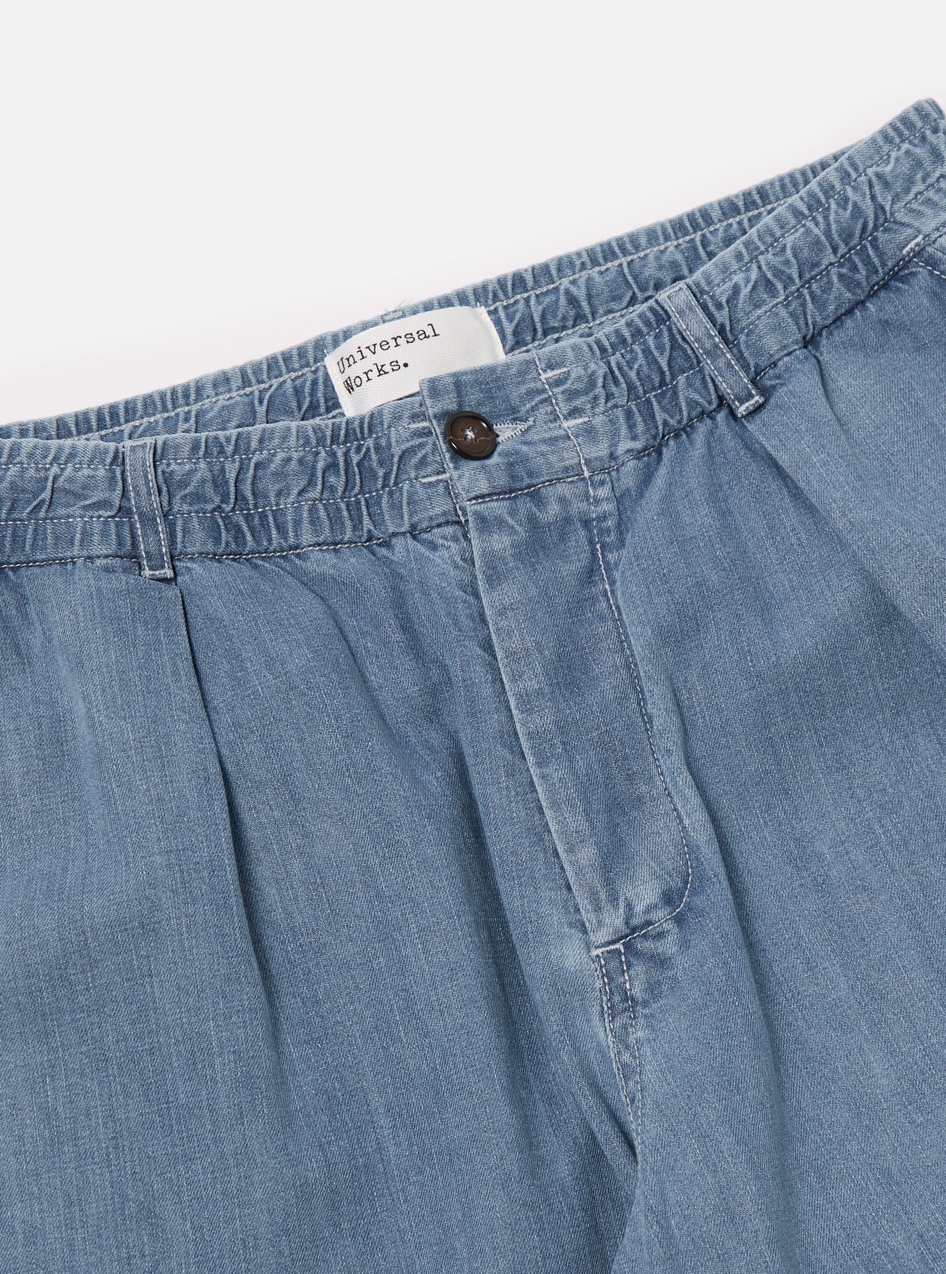 Washed Indigo 8oz Organic Denim Oxford Pant