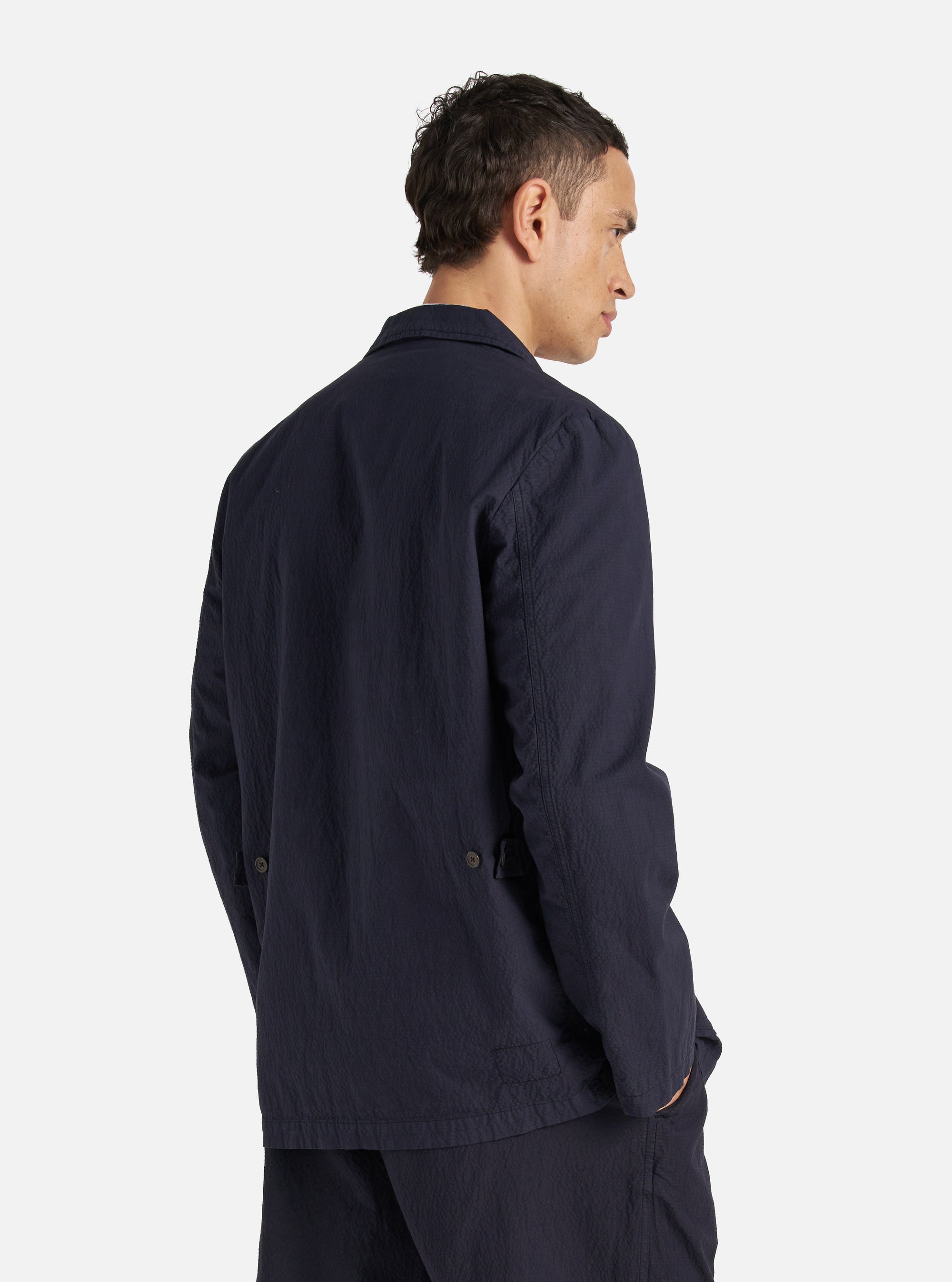 Navy Seersucker II Five Pocket Jacket