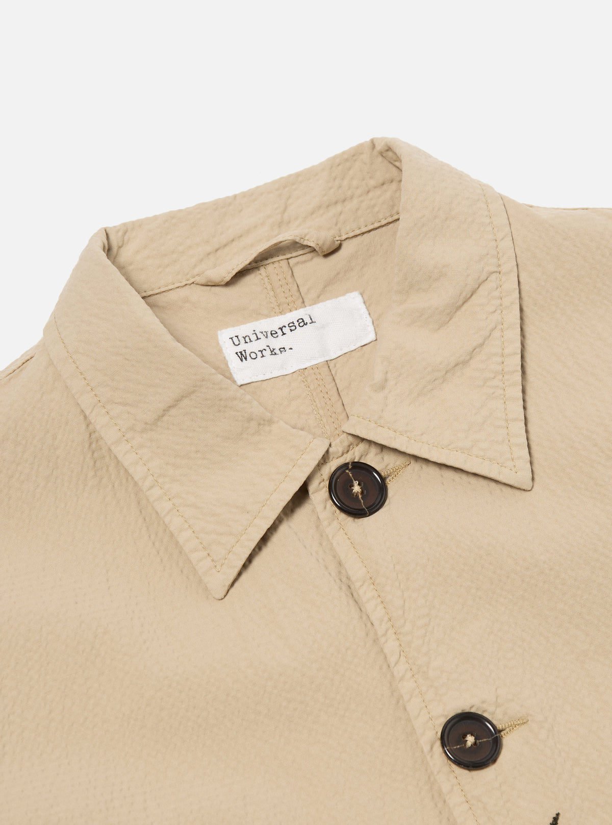 Sand Seersucker II Bakers Jacket