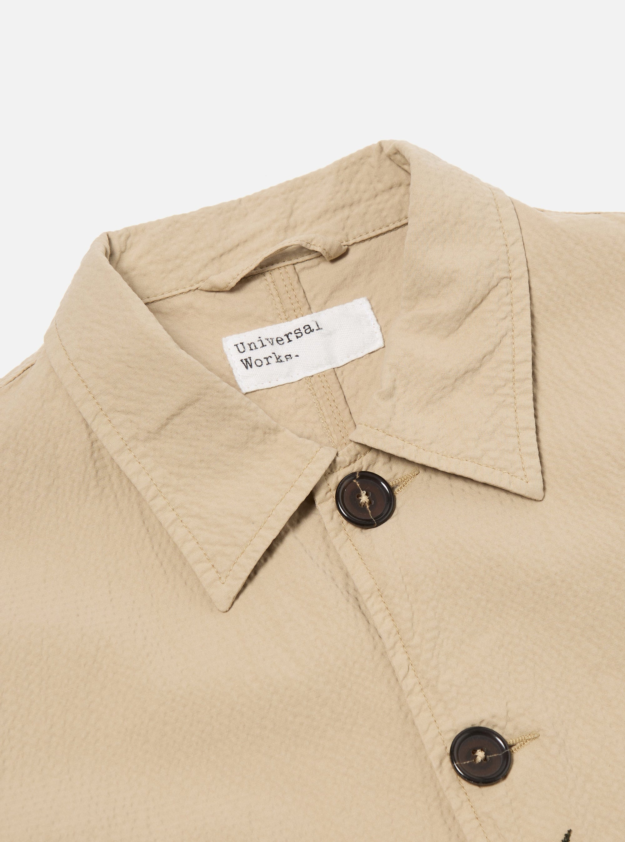 Sand Seersucker II Bakers Jacket