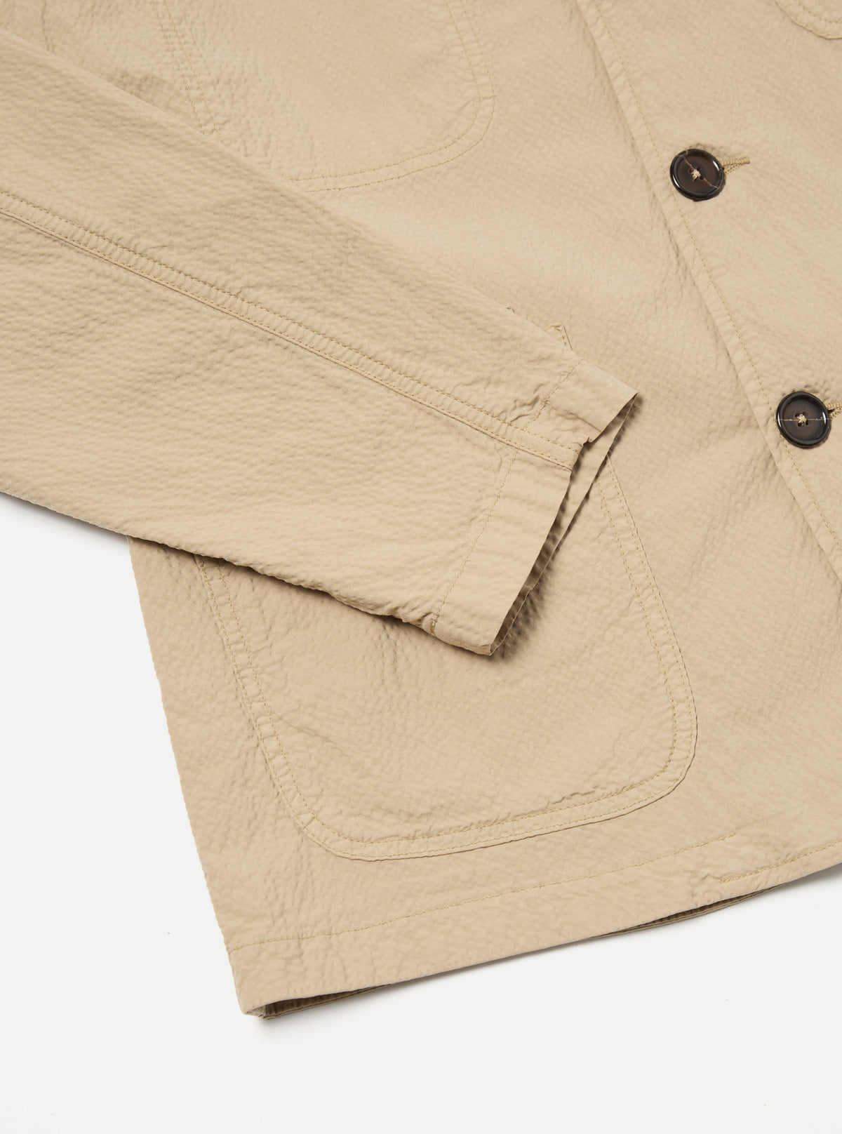 Sand Seersucker II Bakers Jacket