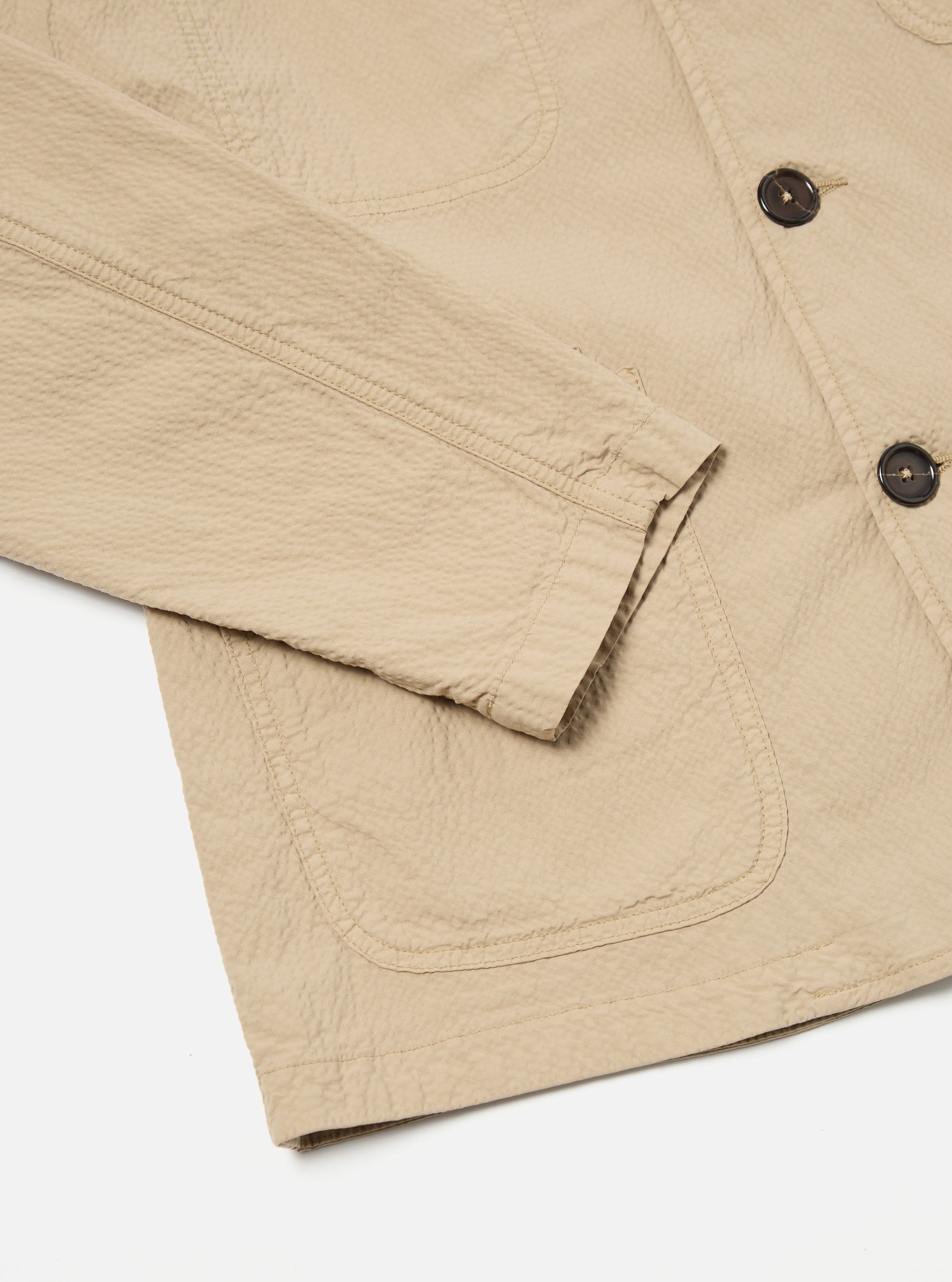 Sand Seersucker II Bakers Jacket