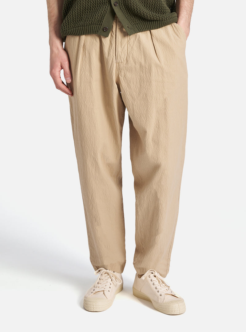 Sand Seersucker II Pleated Track Pant