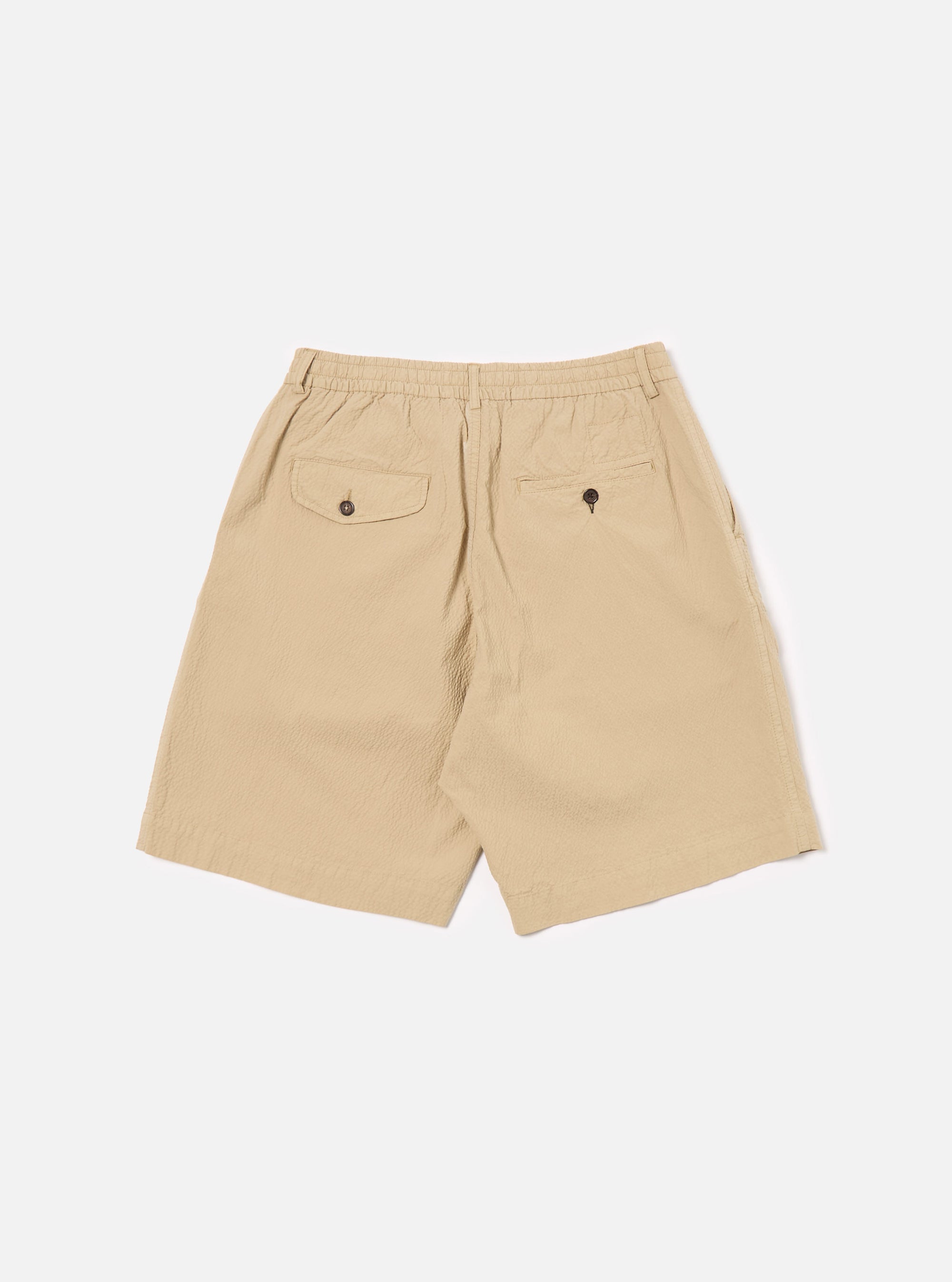 Sand Seersucker II Pleated Track Short