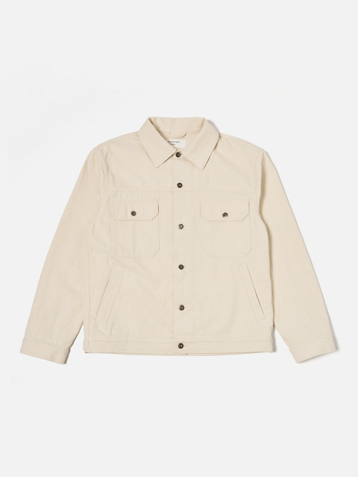 Ecru Recycled Cotton Trucker Jacket