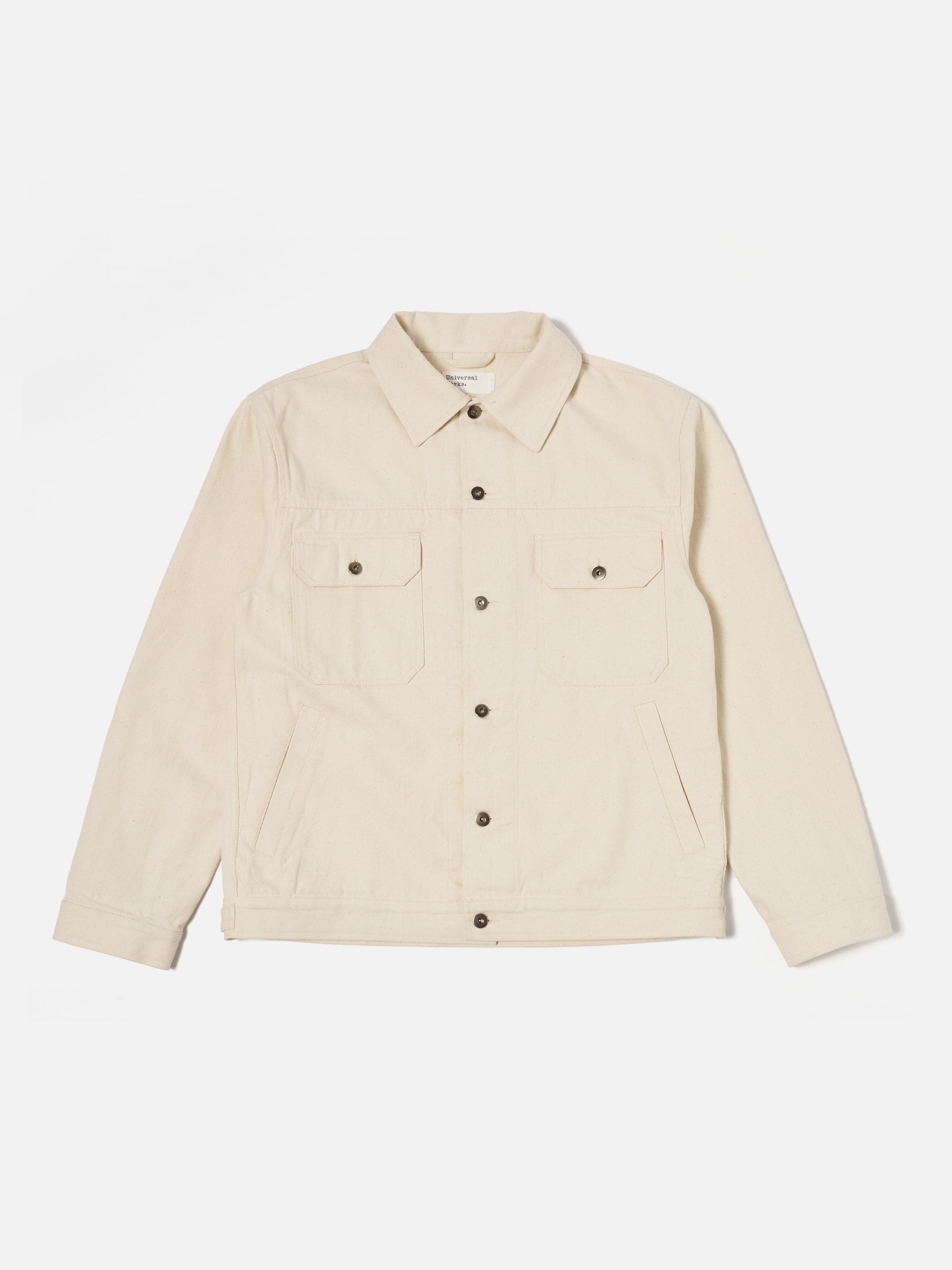 Ecru Recycled Cotton Trucker Jacket