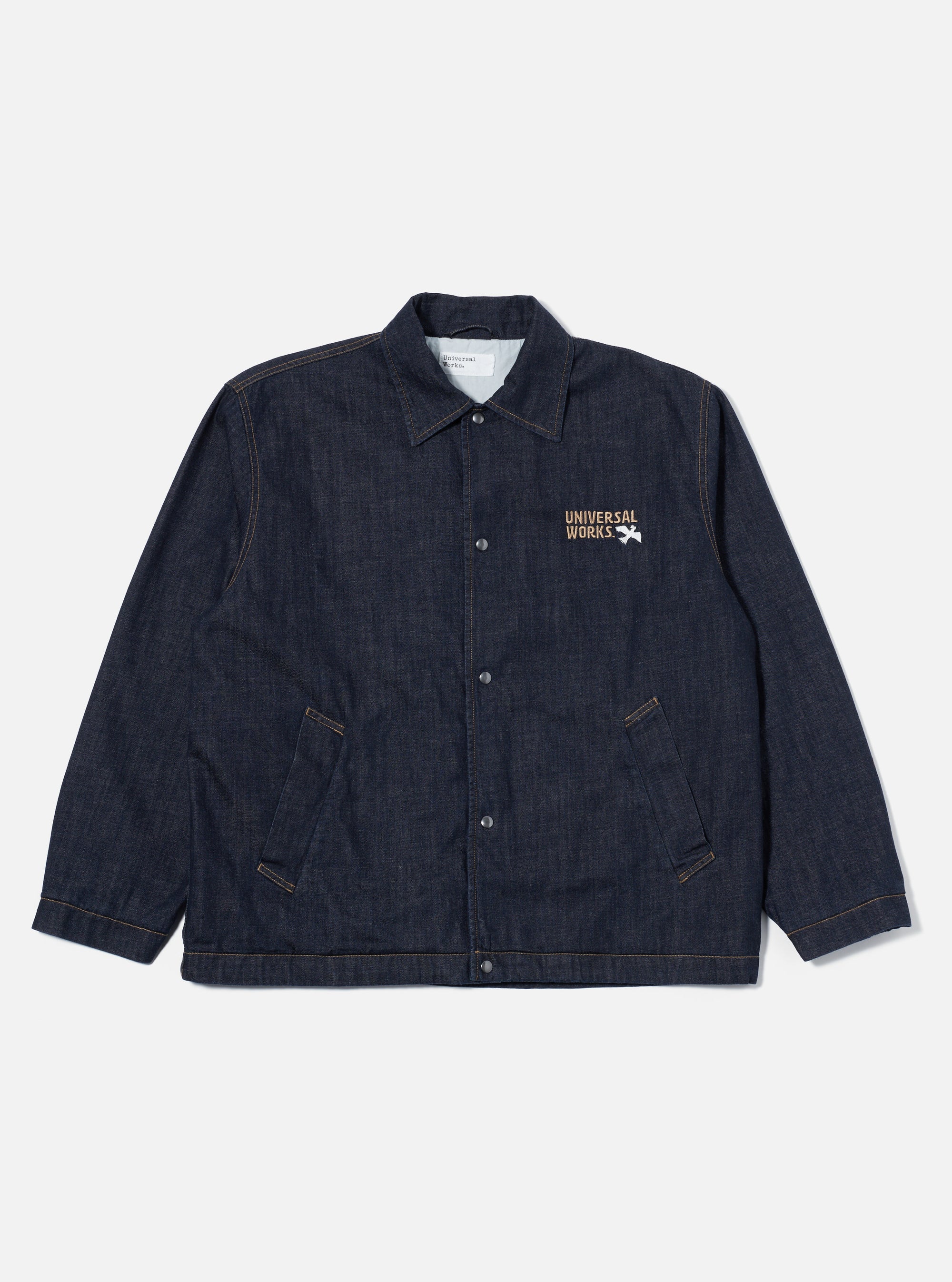 Indigo 8oz Organic Denim Head Coach Jacket