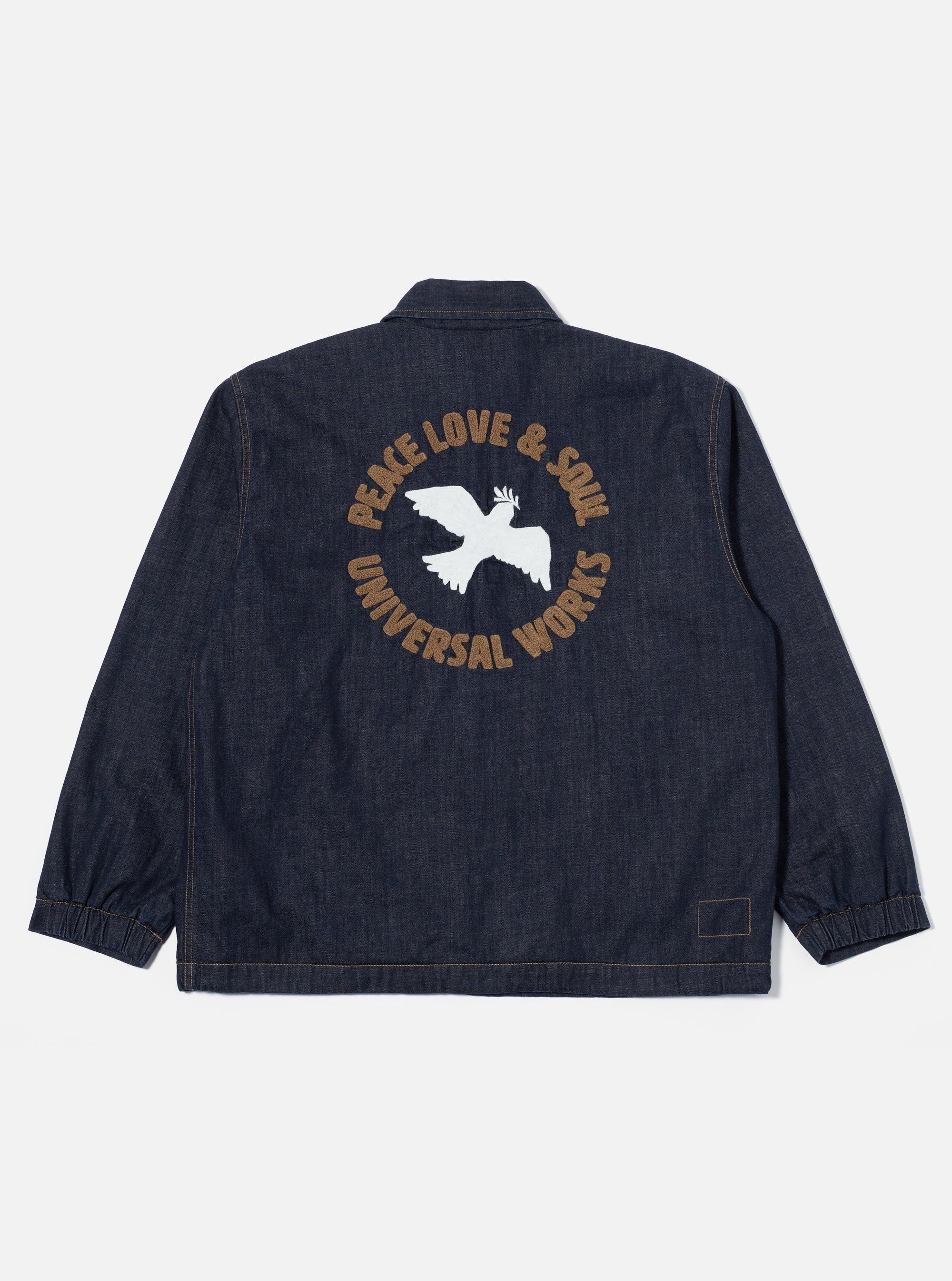 Indigo 8oz Organic Denim Head Coach Jacket