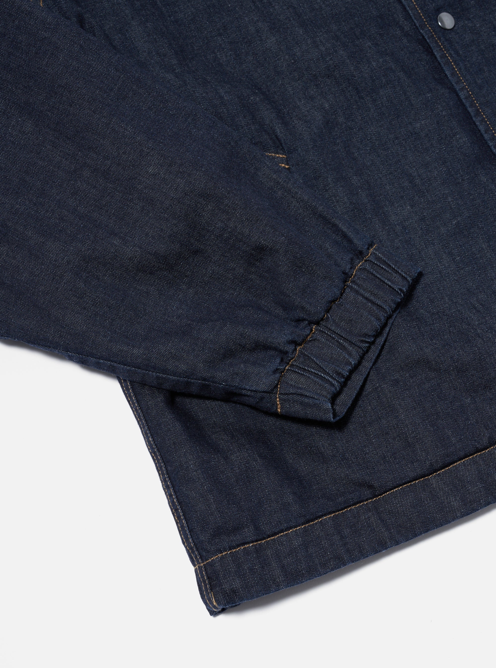 Indigo 8oz Organic Denim Head Coach Jacket