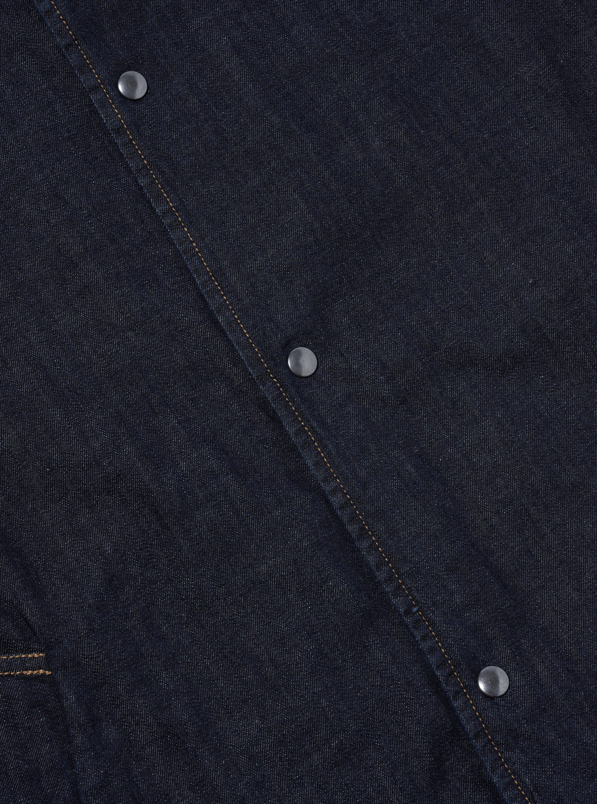 Indigo 8oz Organic Denim Head Coach Jacket