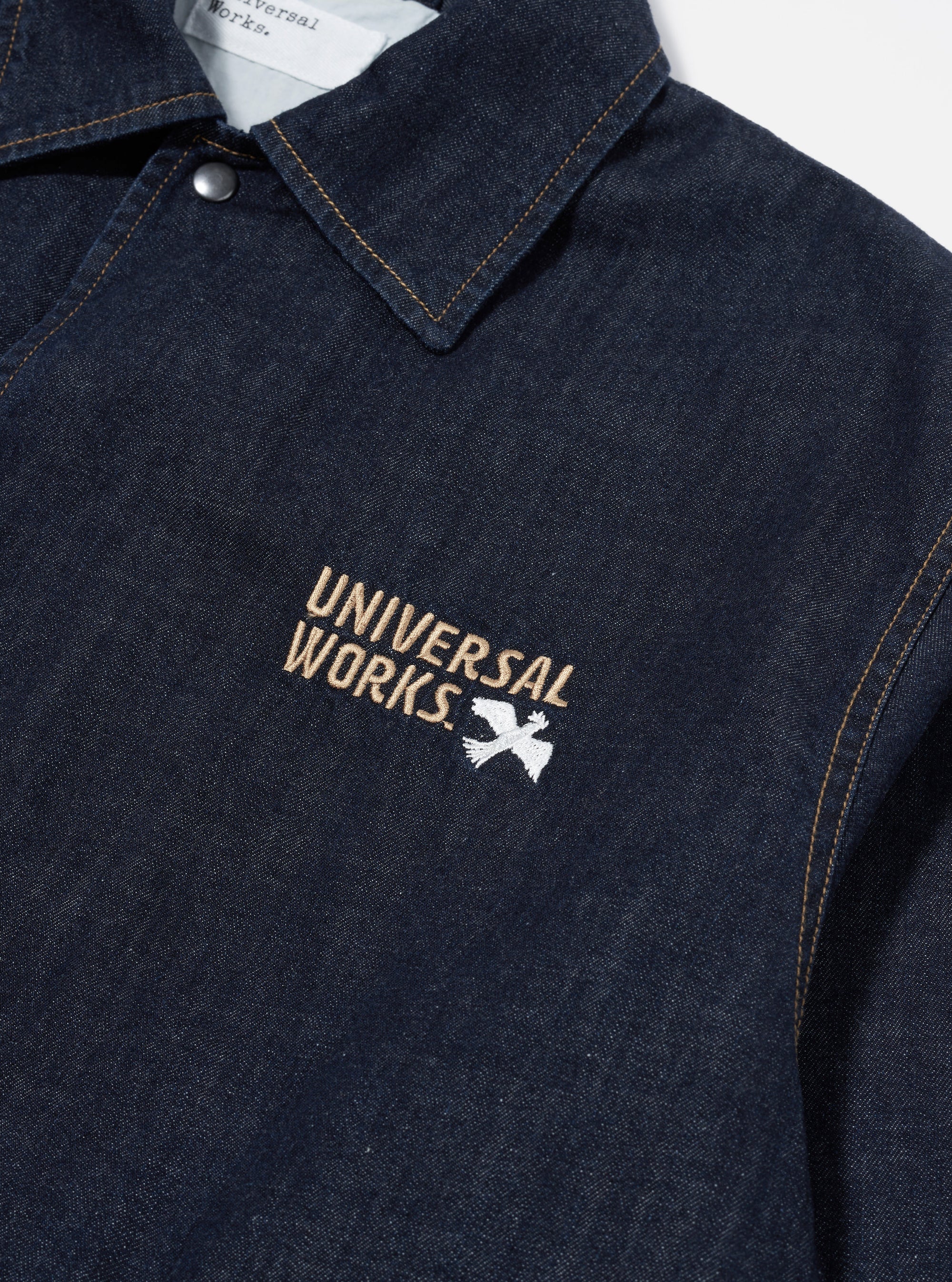 Indigo 8oz Organic Denim Head Coach Jacket