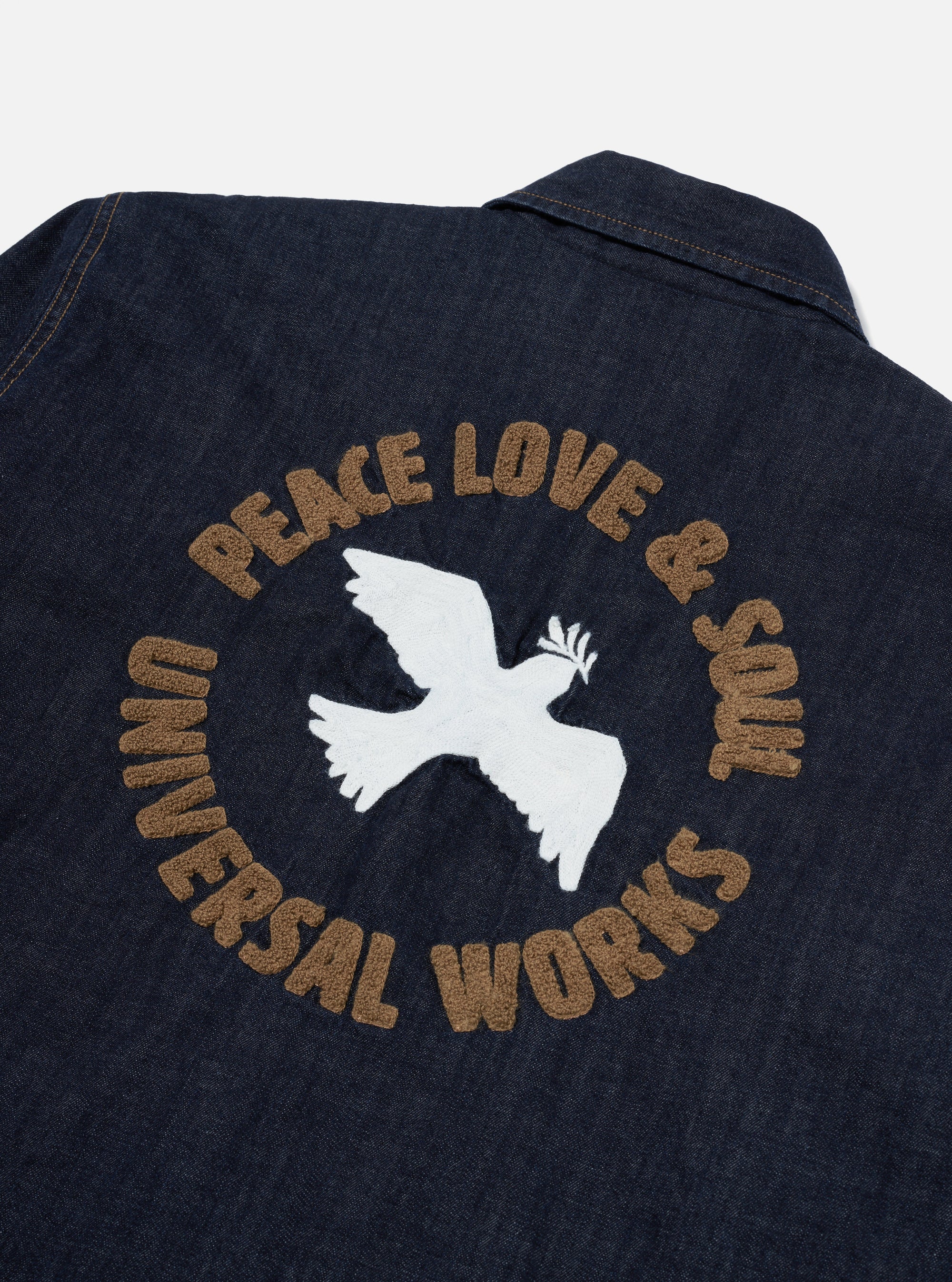 Indigo 8oz Organic Denim Head Coach Jacket