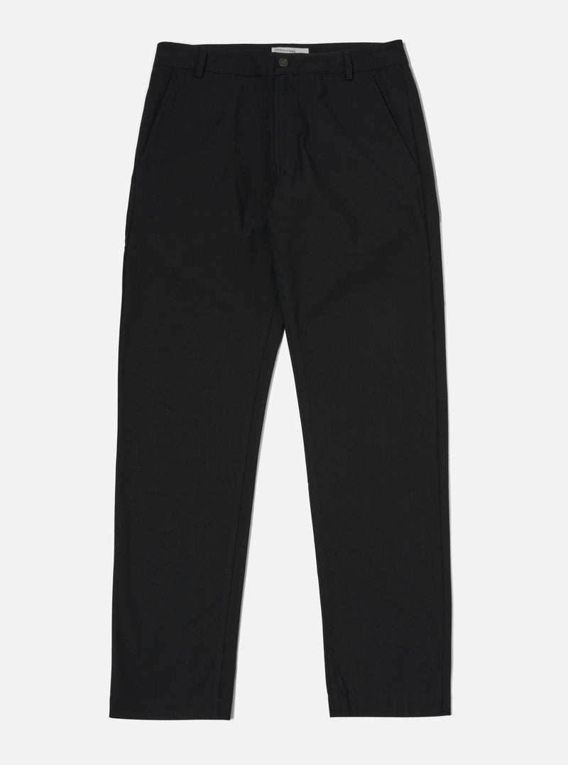 Black Valencia Cotton Military Chino