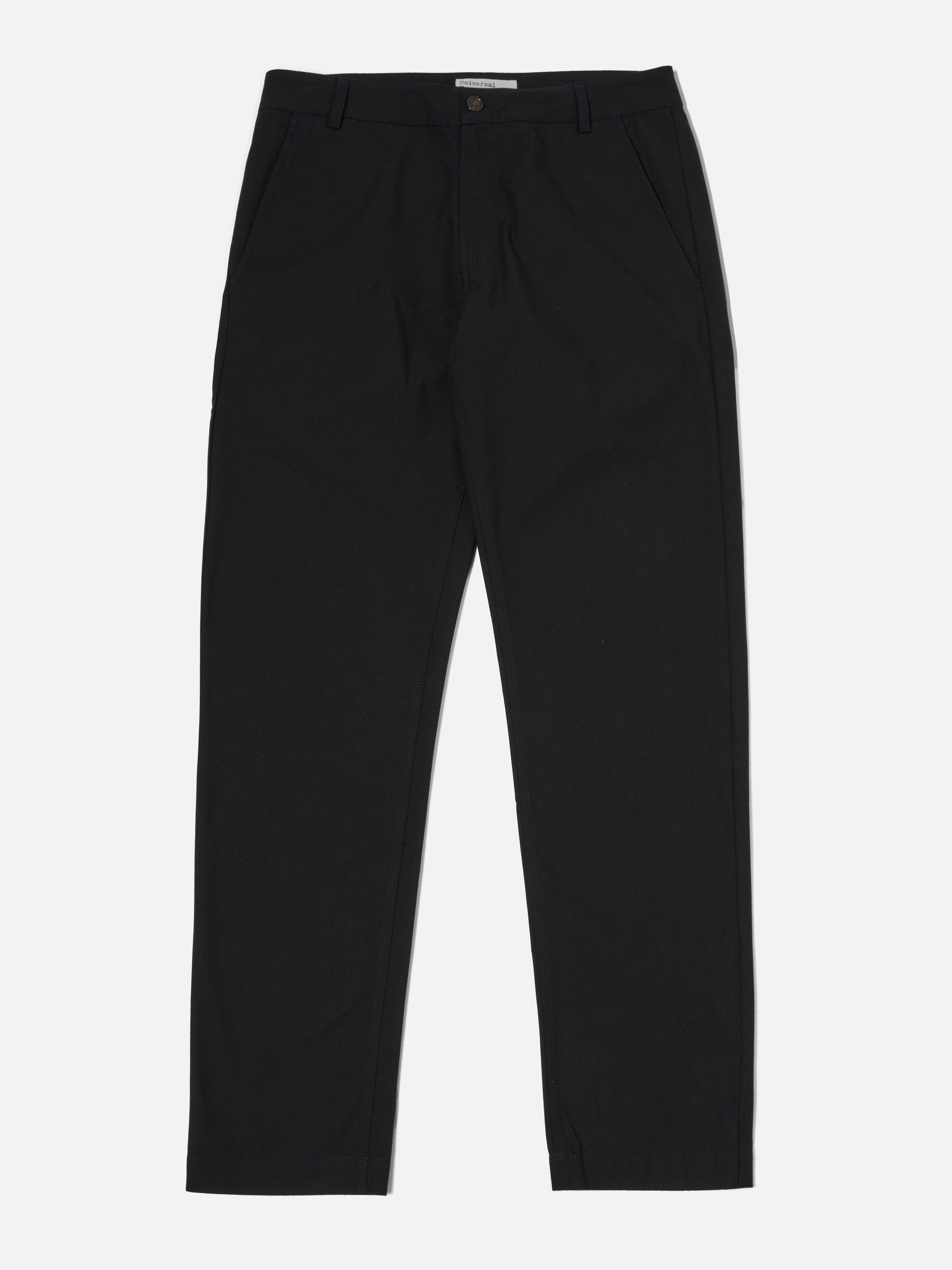 Black Valencia Cotton Military Chino