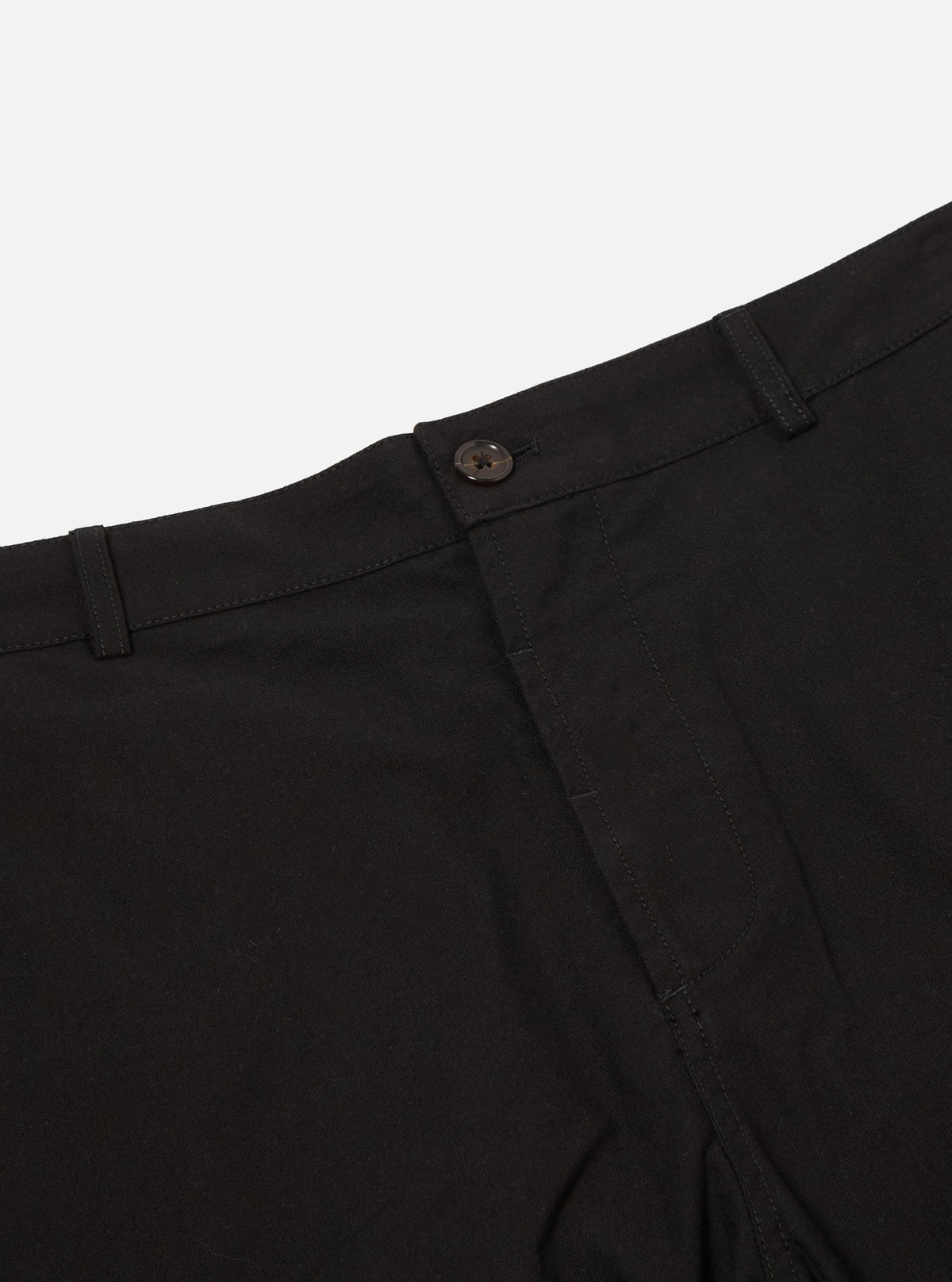 Black Valencia Cotton Military Chino
