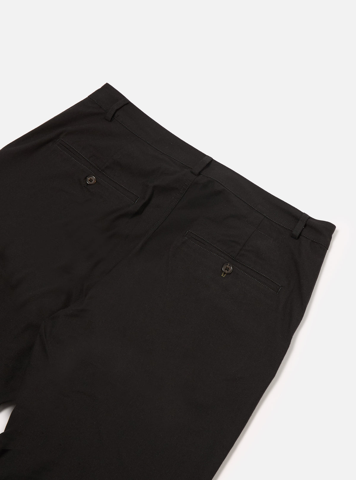 Black Valencia Cotton Military Chino