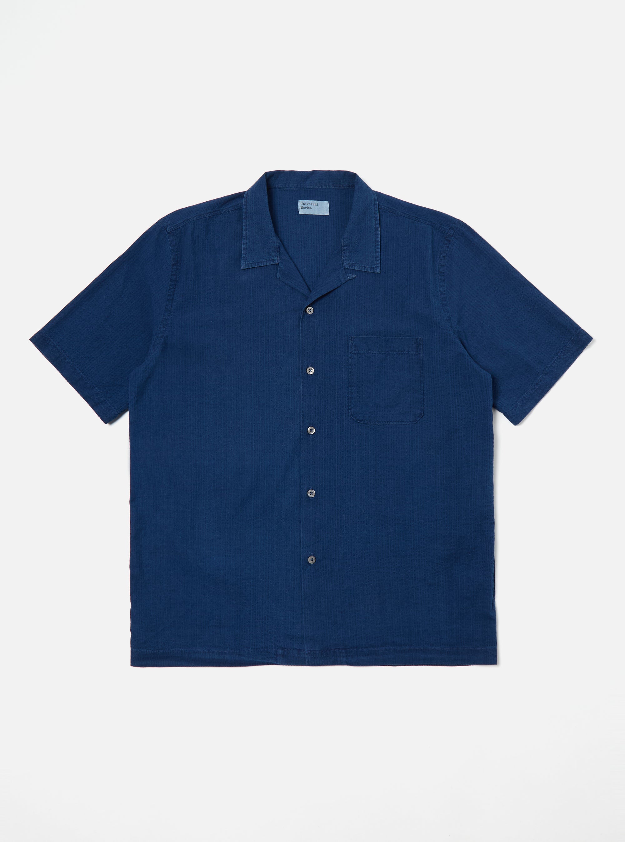 Washed Indigo Seersucker Road Shirt
