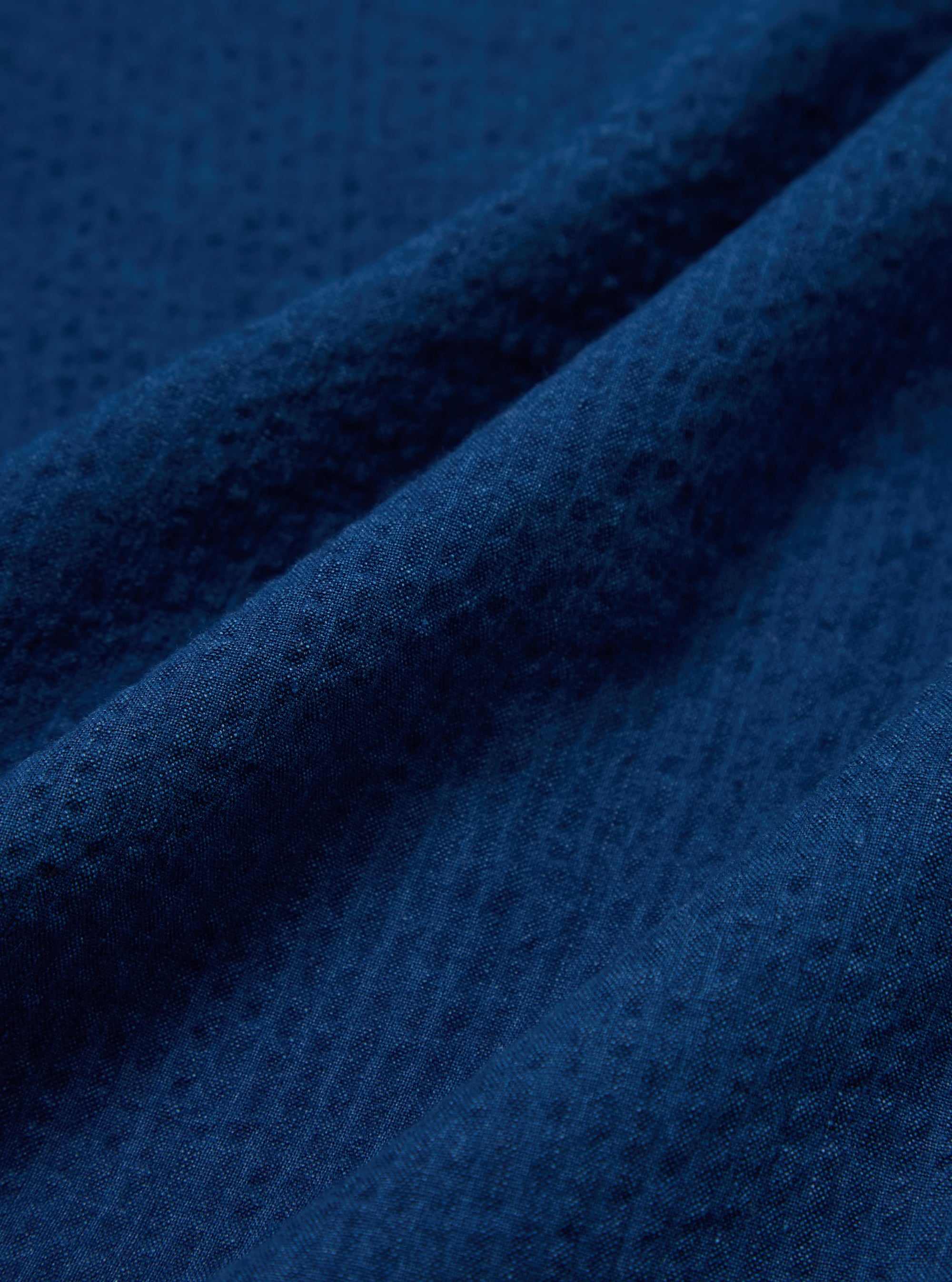 Washed Indigo Seersucker Lazy Day Shirt